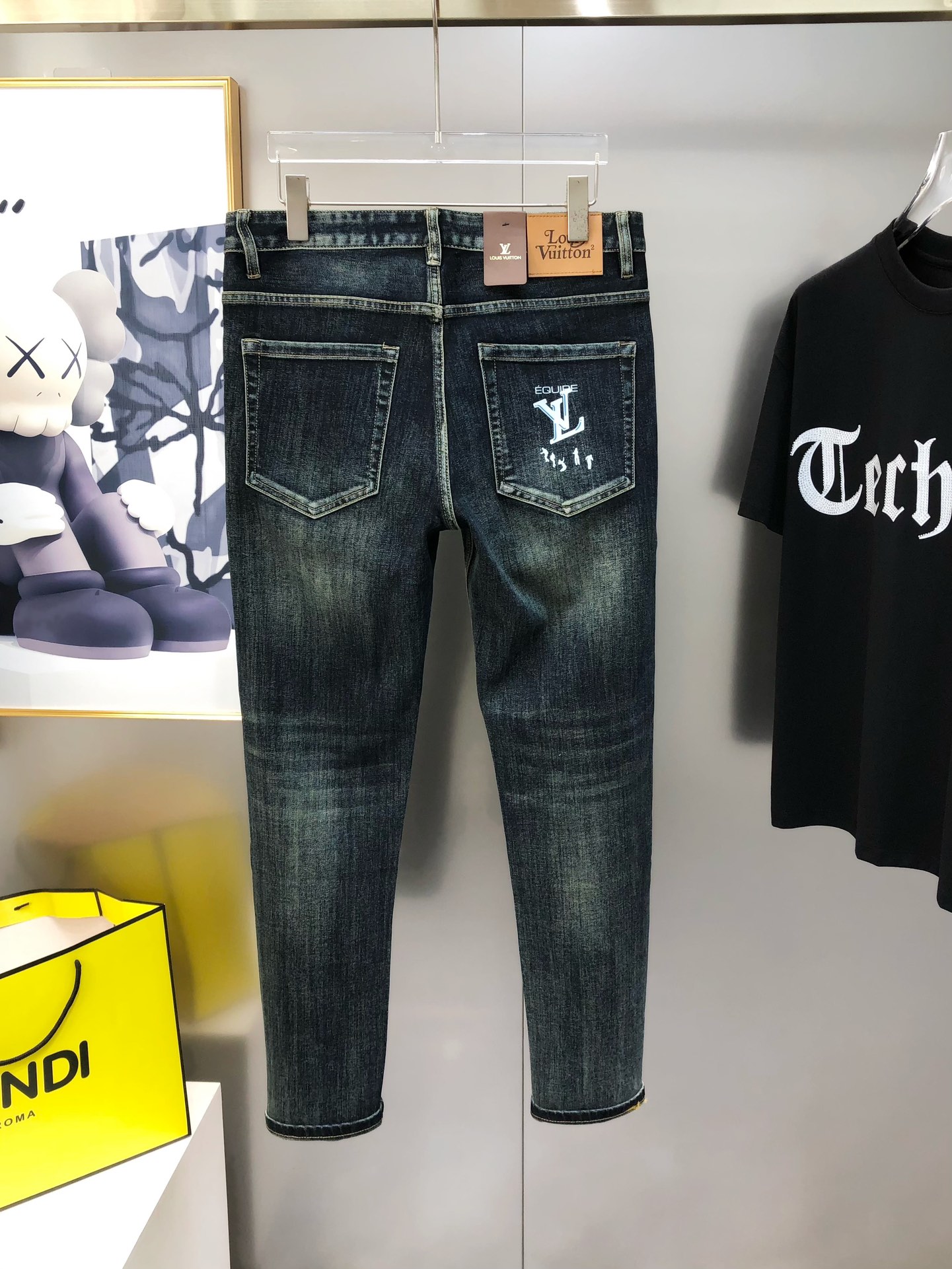 Louis Vuitton Male Jeans Cotton Slim Fit L