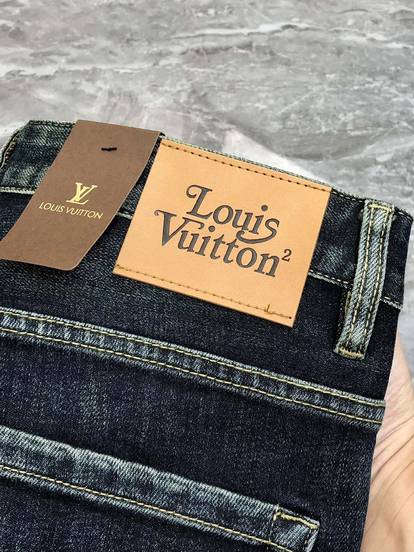Louis Vuitton Male Jeans Cotton Slim Fit L