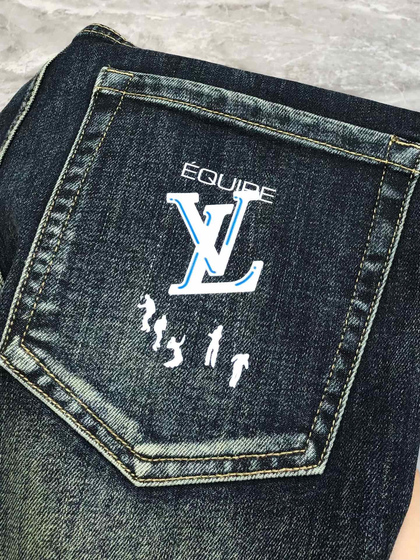 Louis Vuitton Male Jeans Cotton Slim Fit L