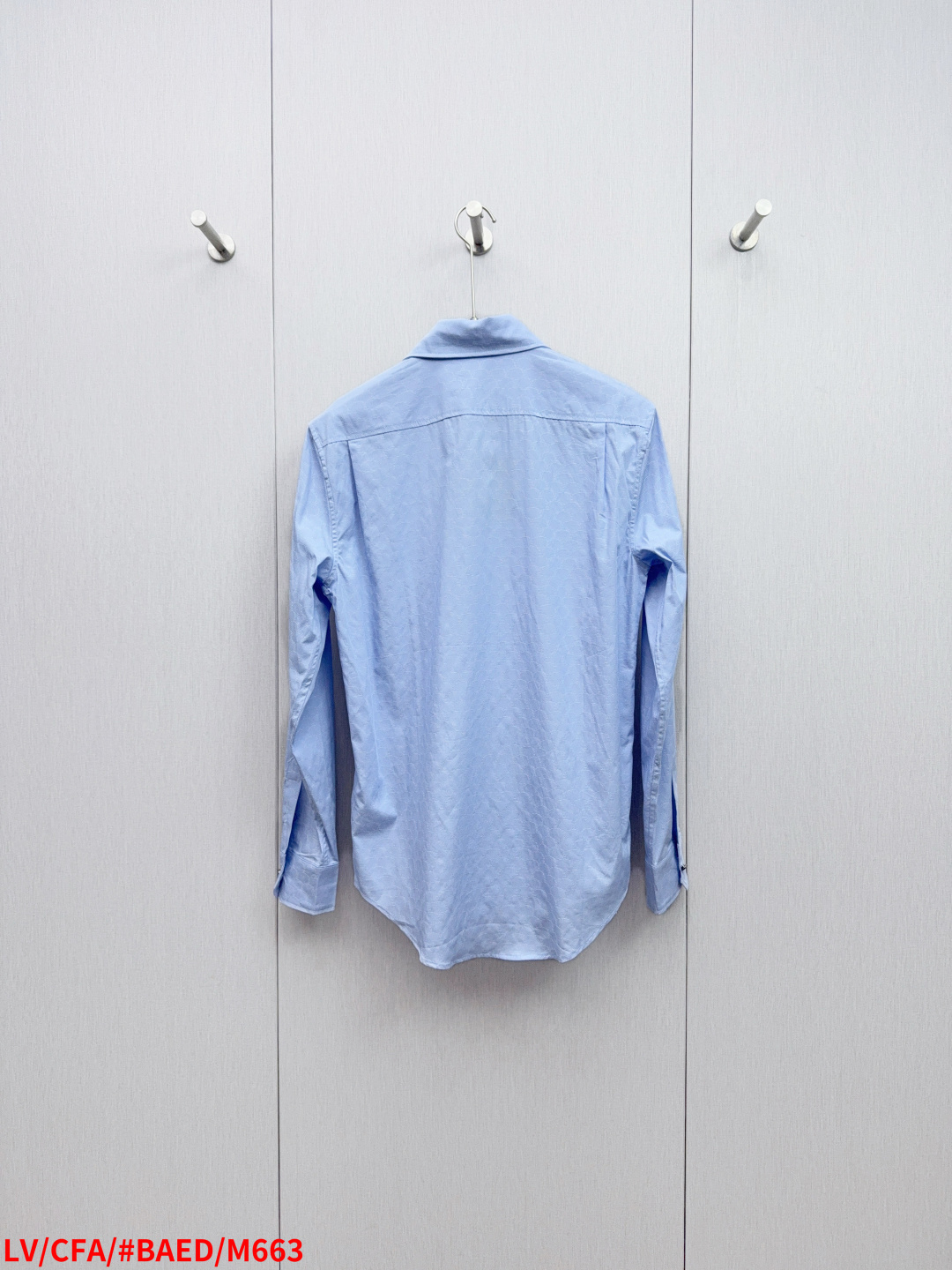Louis Vuitton Couple Shirt Cotton Blue Loose Fit S-m-l