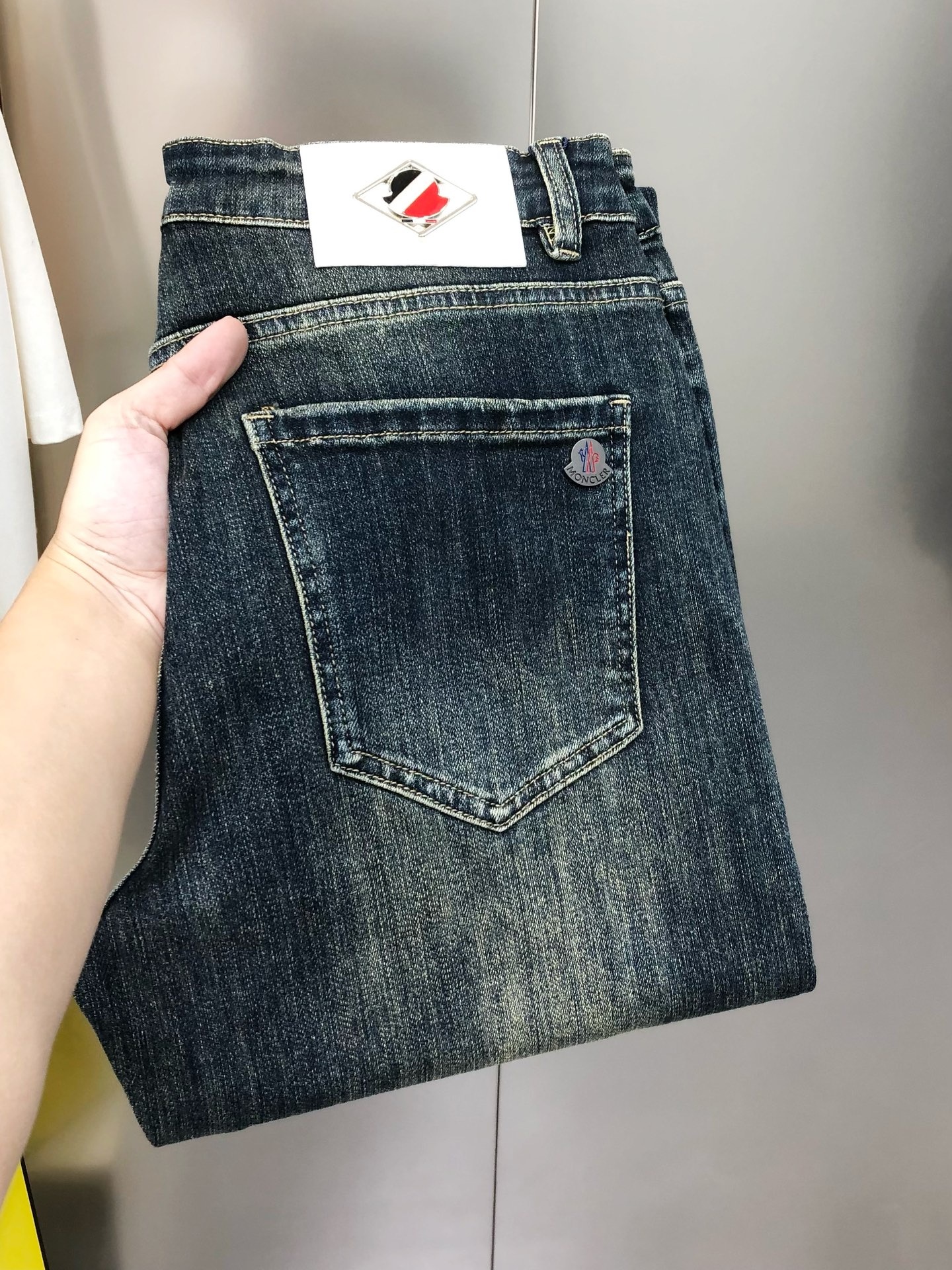 Moncler Male Jeans Cotton Loose Fit M-l-38