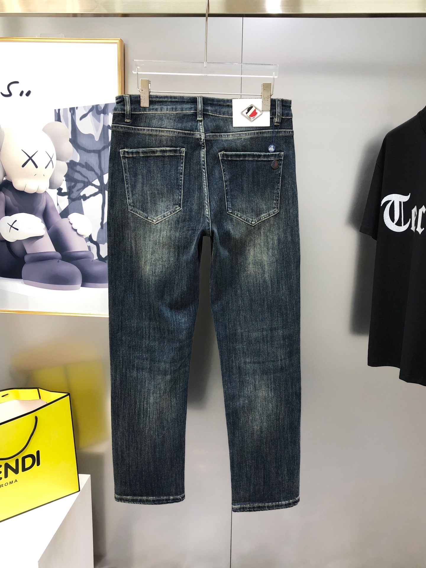 Moncler Male Jeans Cotton Loose Fit M-l-38