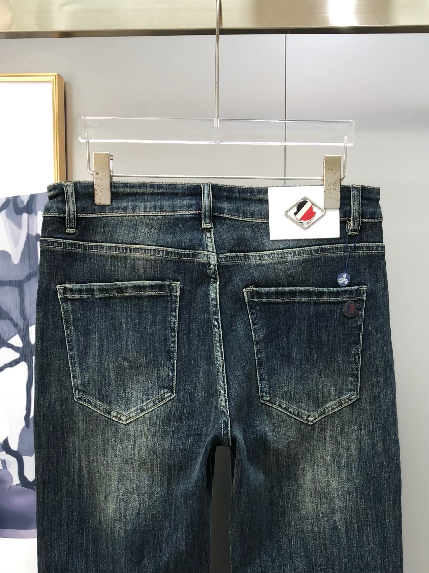 Moncler Male Jeans Cotton Loose Fit M-l-38
