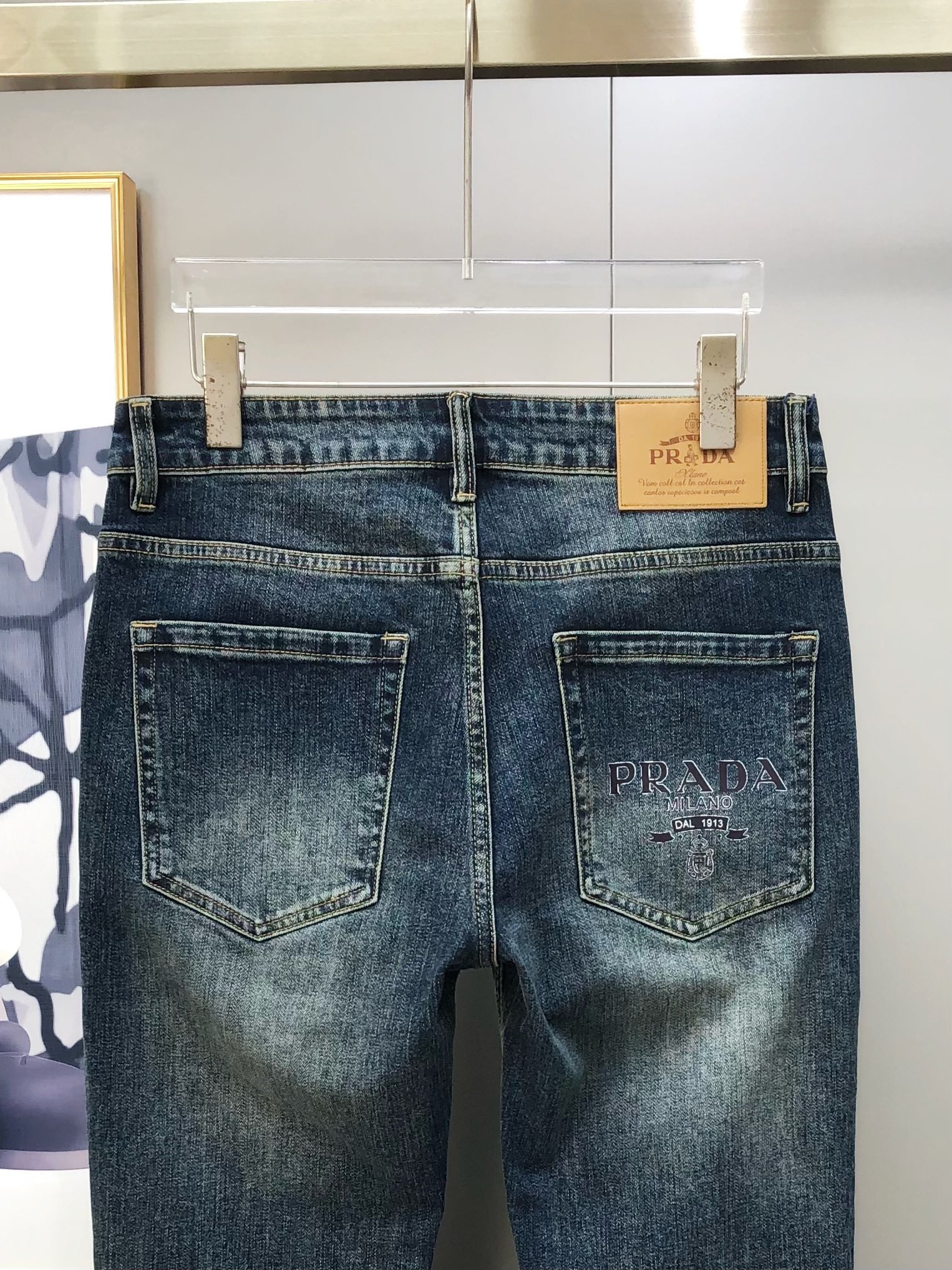 Prada Male Jeans Cotton Slim Fit L