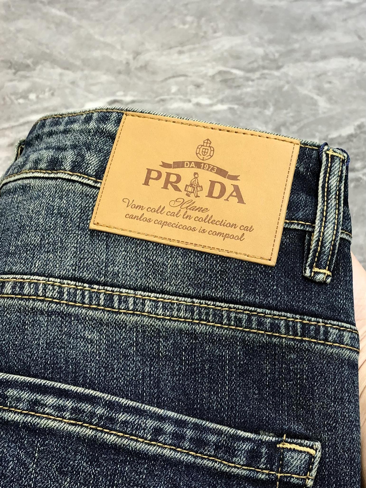 Prada Male Jeans Cotton Slim Fit L
