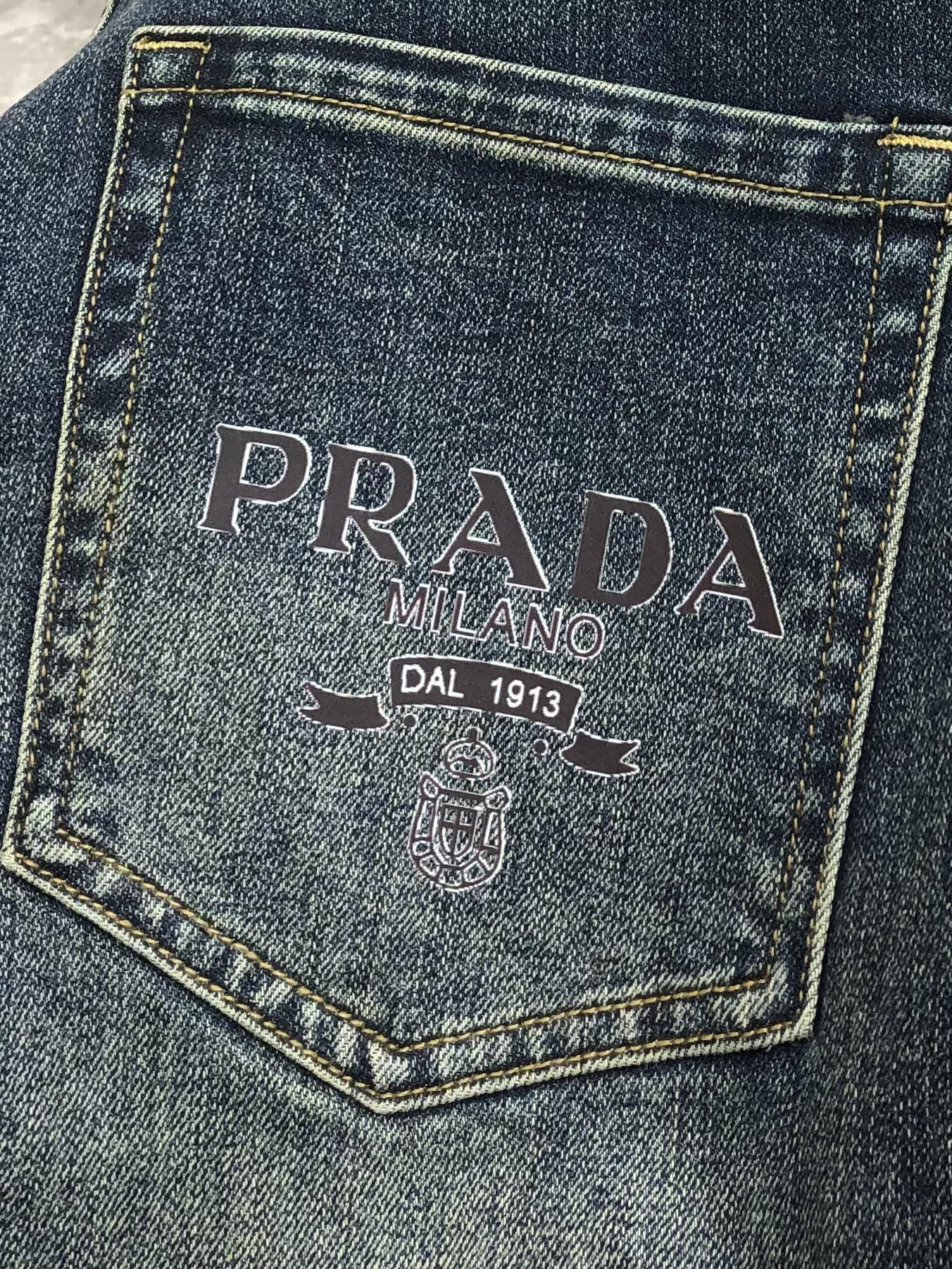 Prada Male Jeans Cotton Slim Fit L