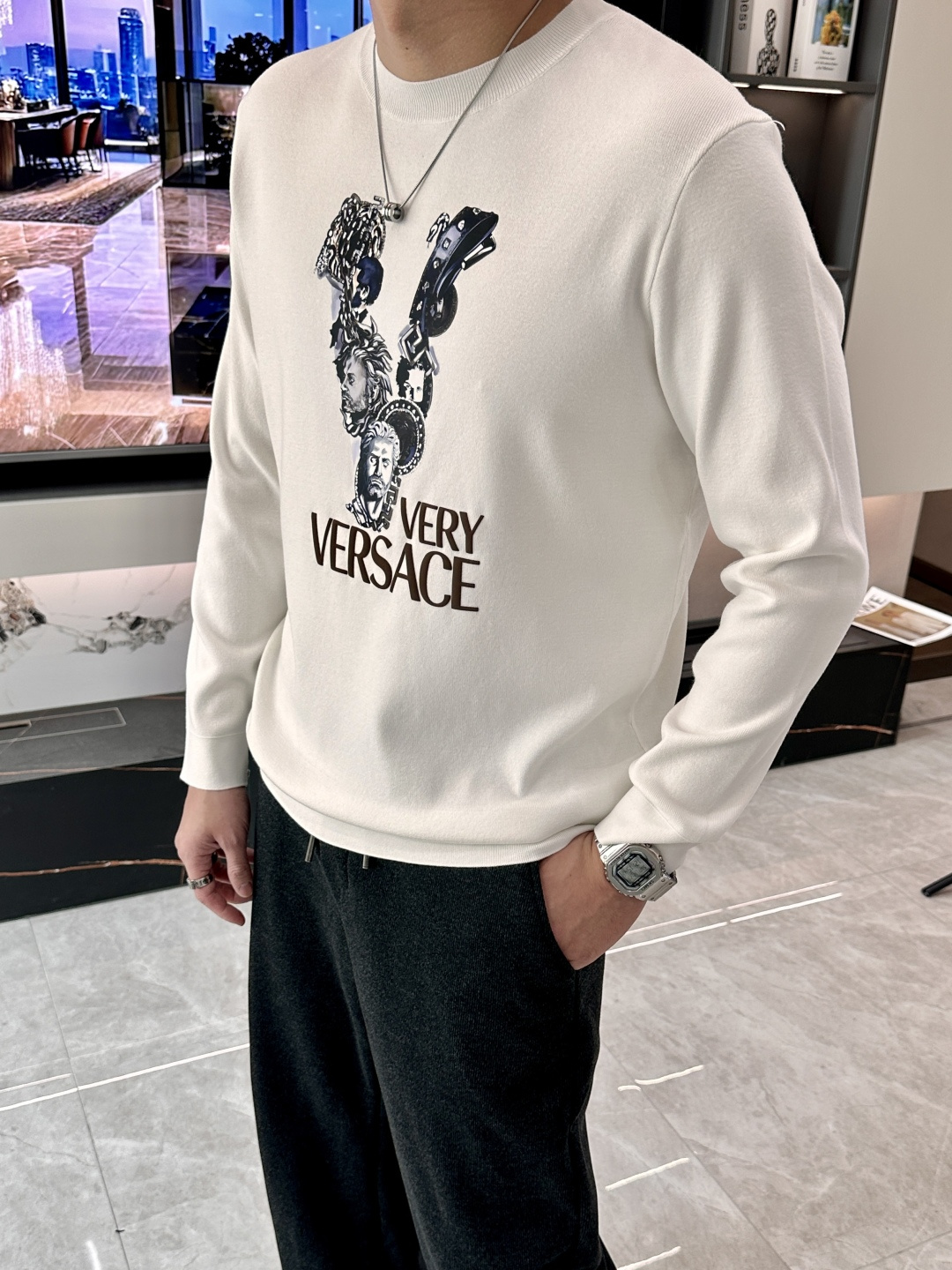 Versace Basic Clothing Knitted Printed M-xxxl