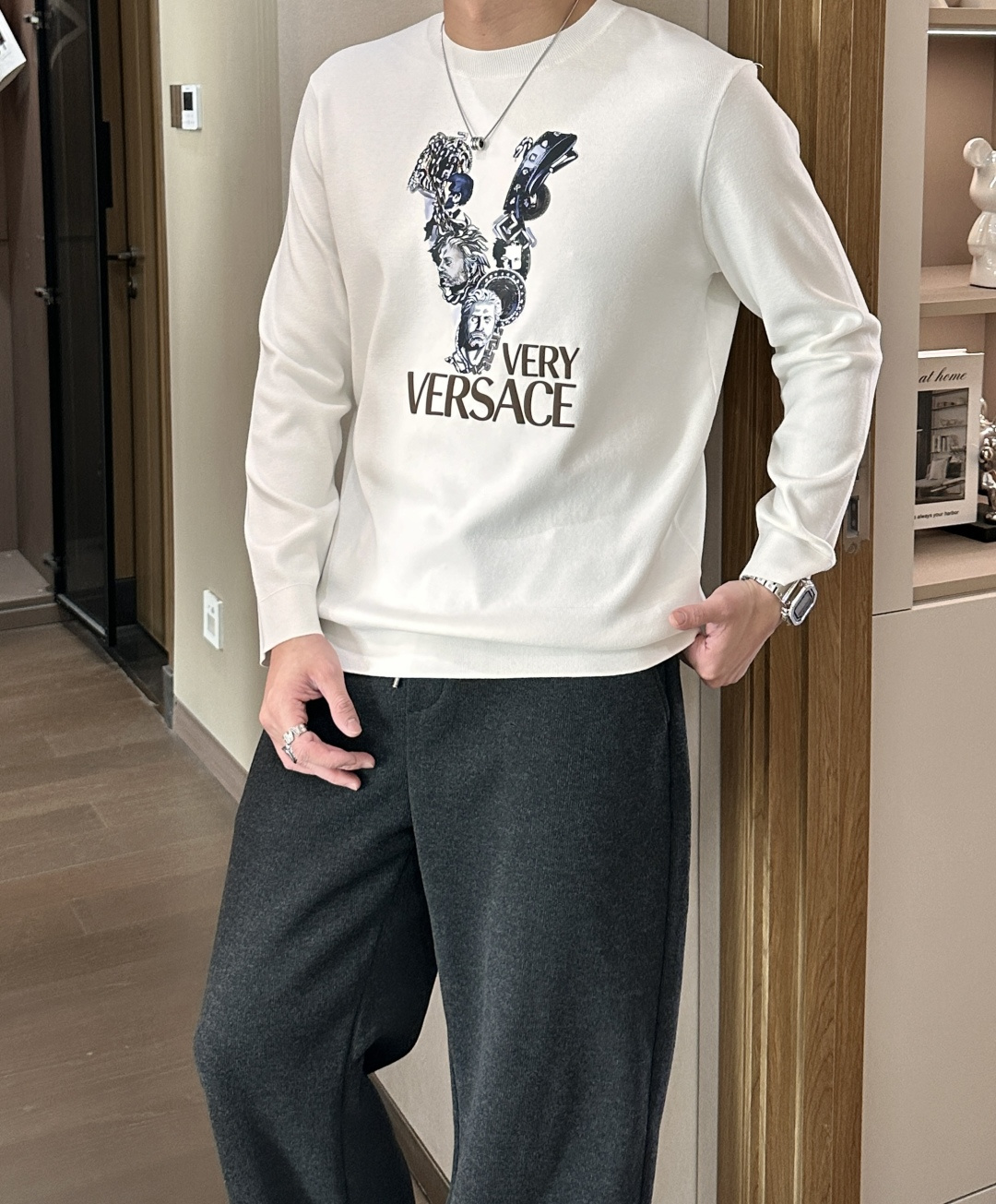 Versace Basic Clothing Knitted Printed M-xxxl