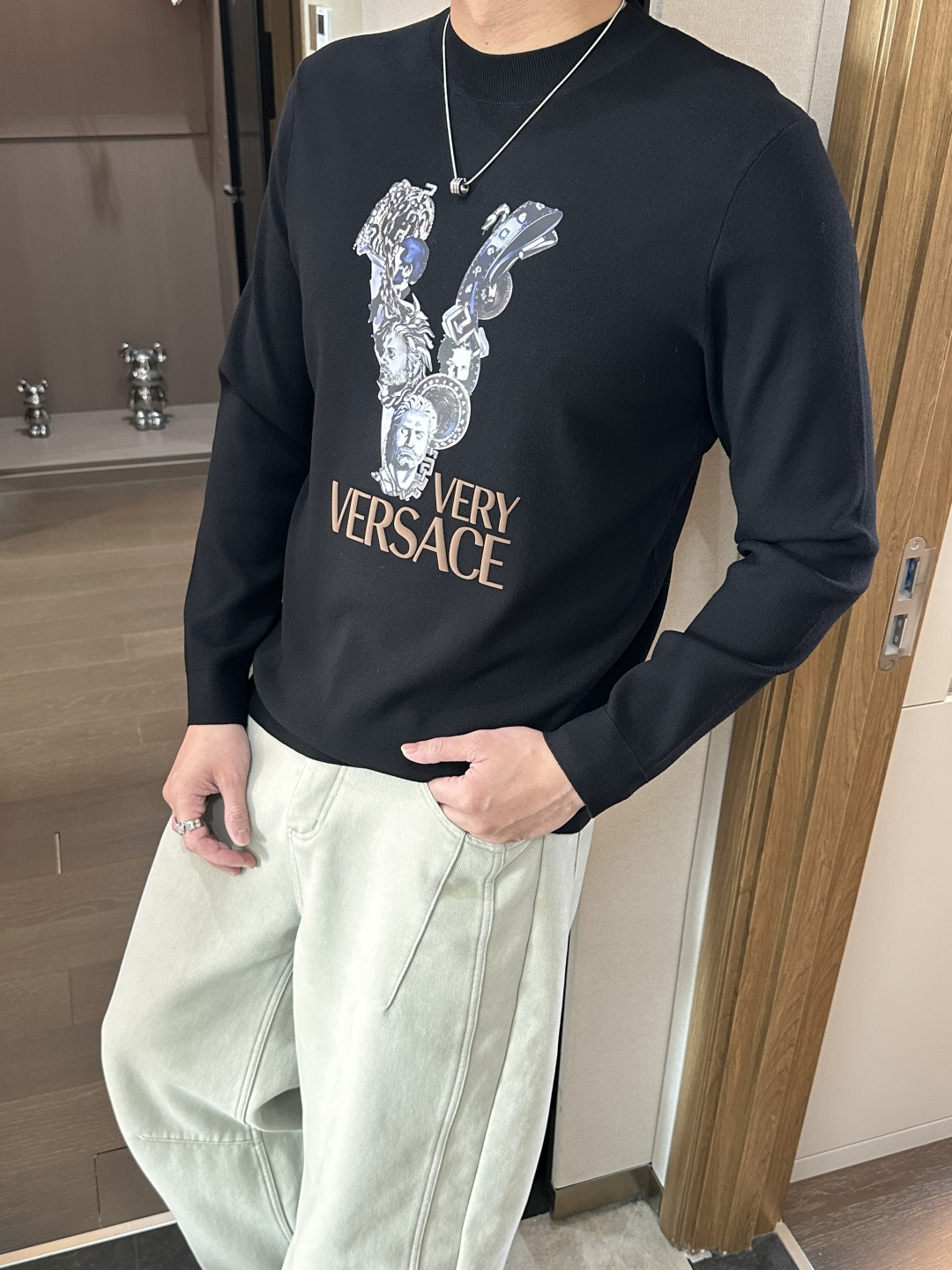 Versace Basic Clothing Knitted Printed M-xxxl