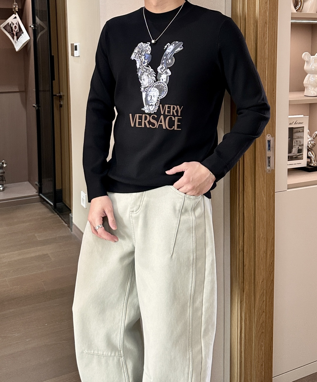 Versace Basic Clothing Knitted Printed M-xxxl