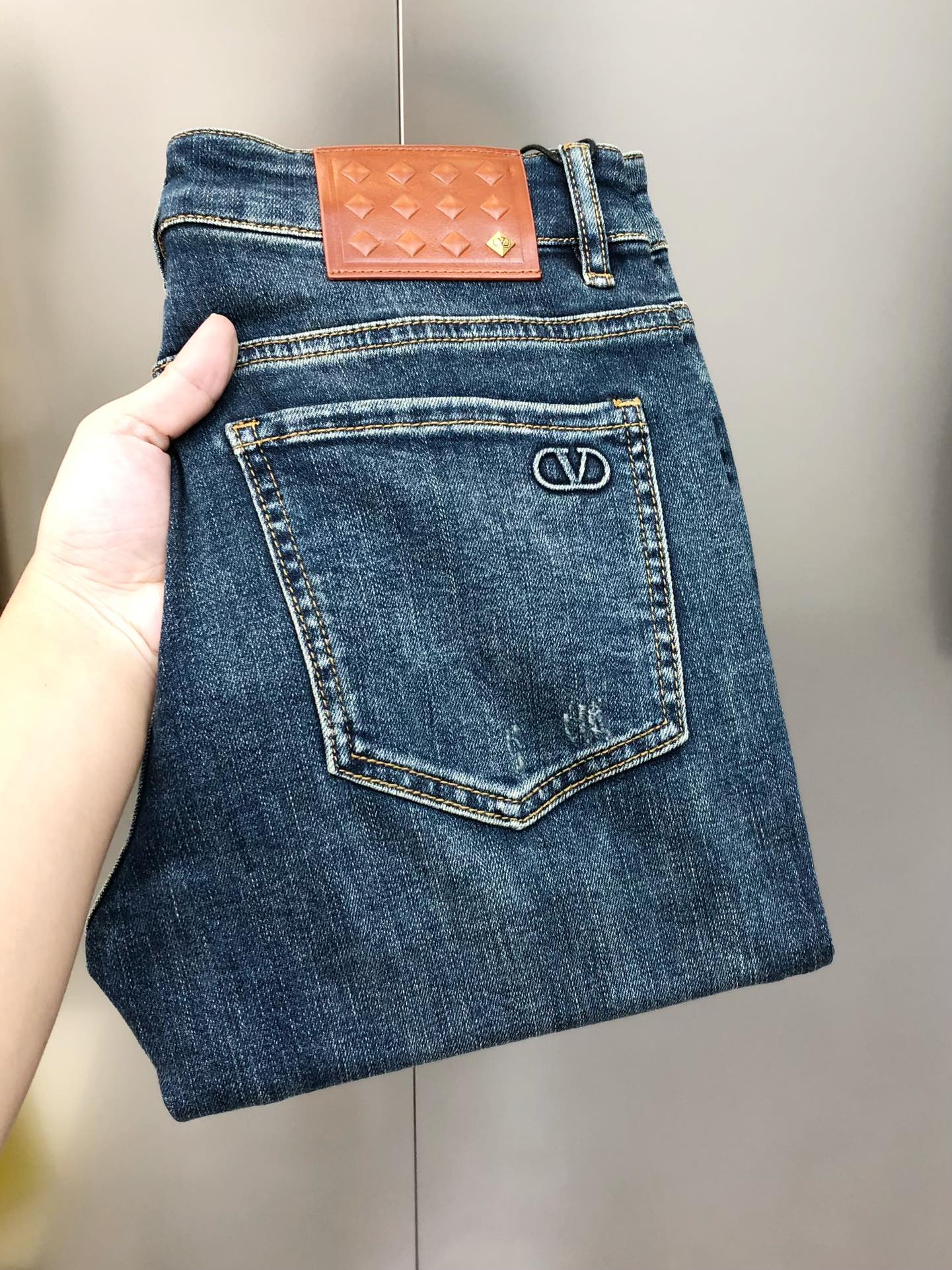 Valentino Male Jeans Cotton Slim Fit L