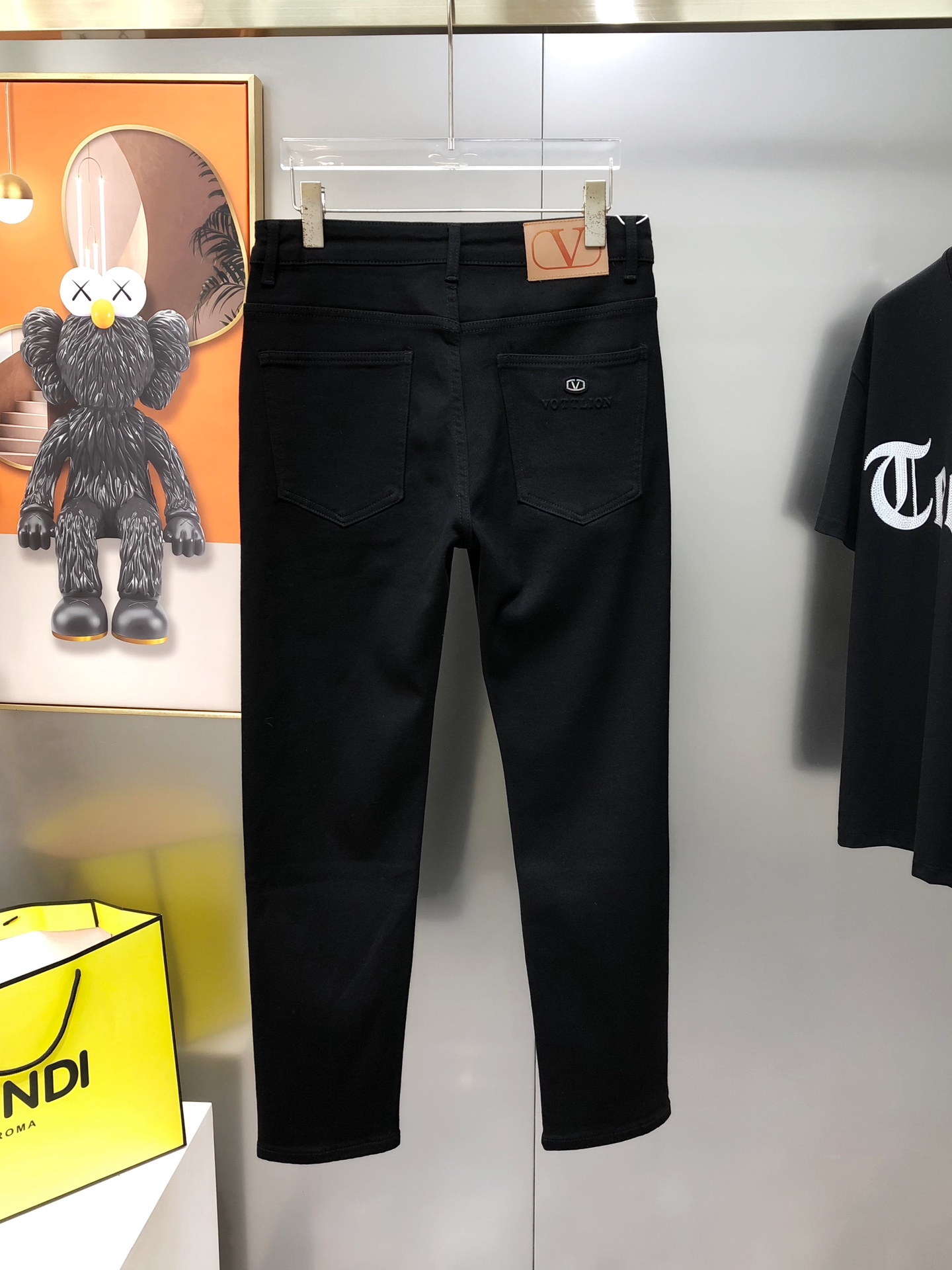 Valentino Male Jeans Cotton Fleece Lined L