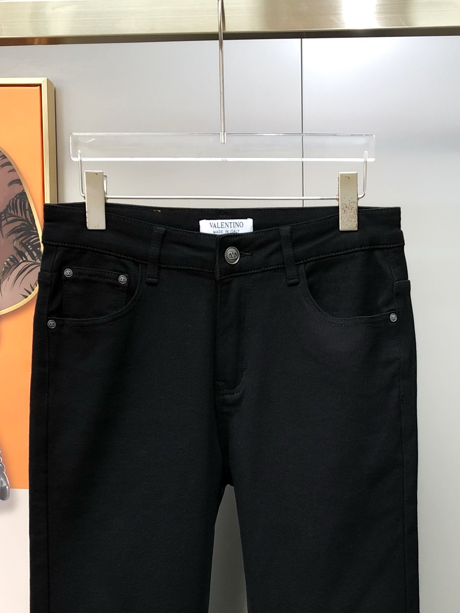 Valentino Male Jeans Cotton Fleece Lined L