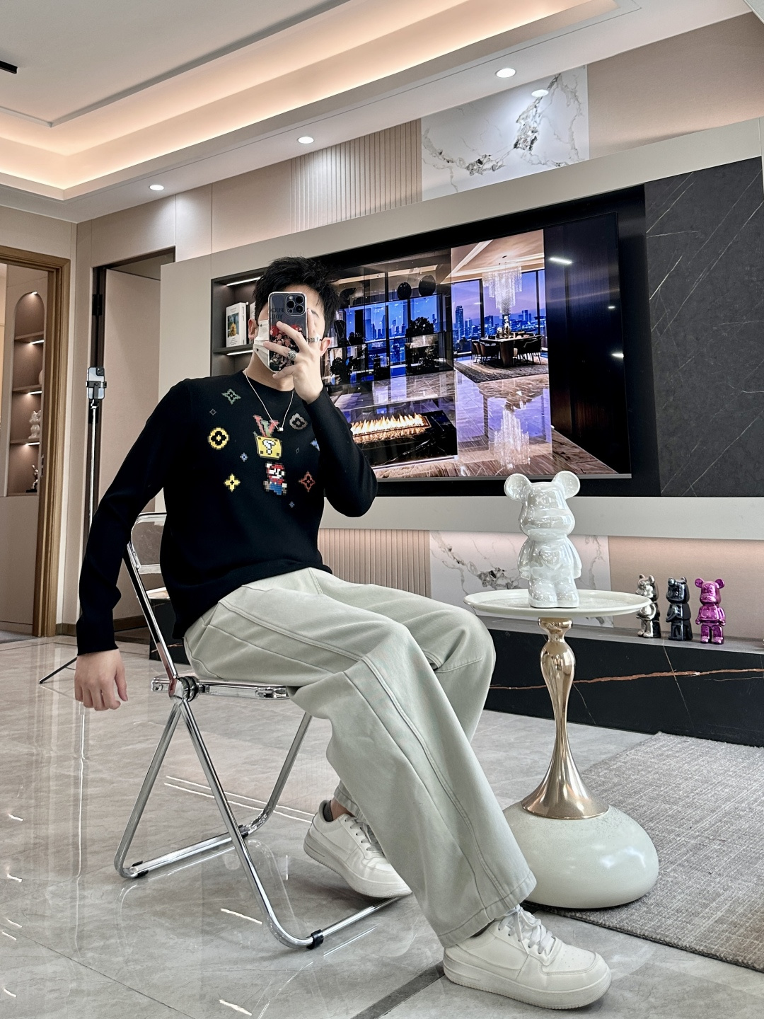 Louis Vuitton Jacket Knitted Printed M-l-xxxl