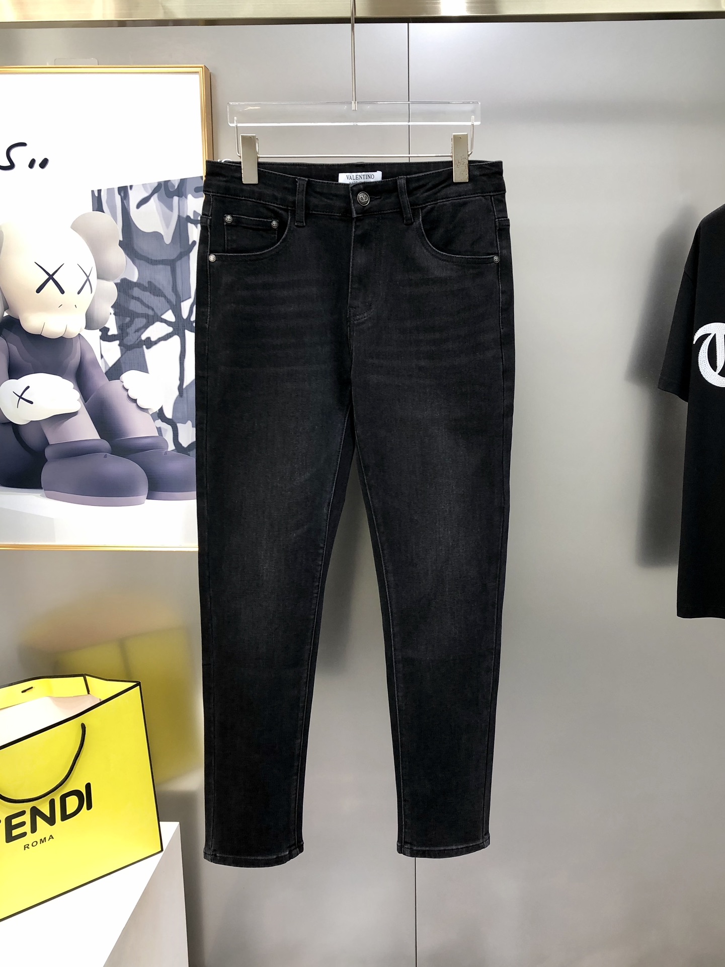 Valentino Male Jeans Cotton Printed L