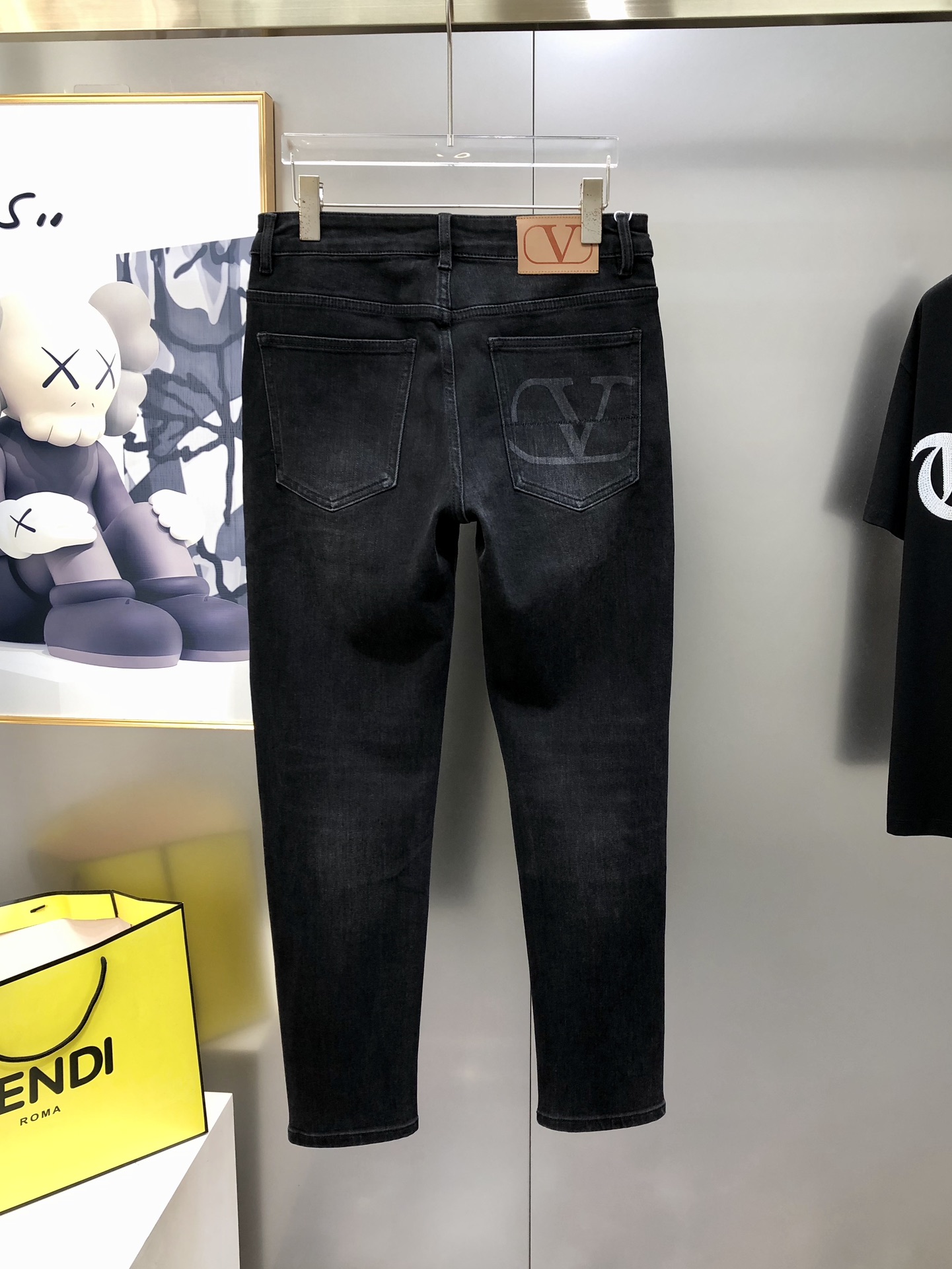 Valentino Male Jeans Cotton Printed L