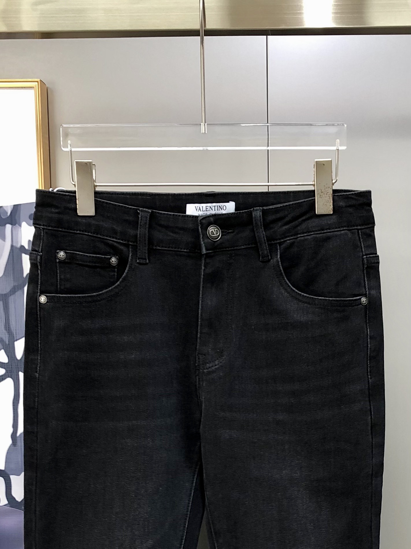 Valentino Male Jeans Cotton Printed L