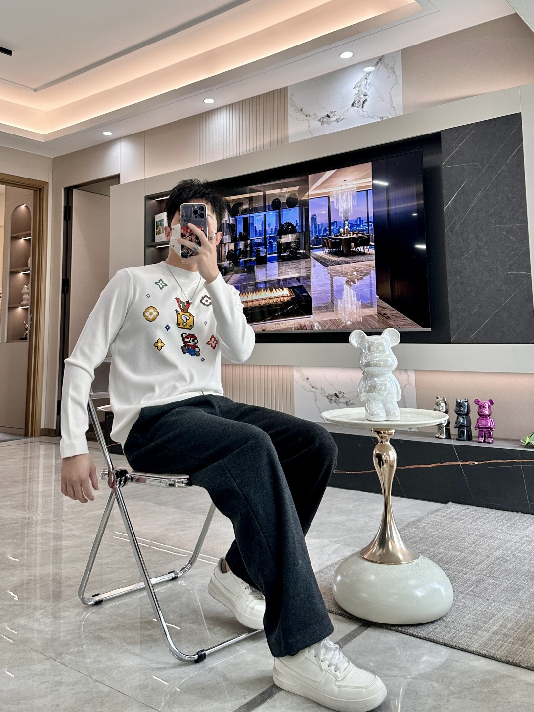 Louis Vuitton Jacket Knitted Printed M-l-xxxl