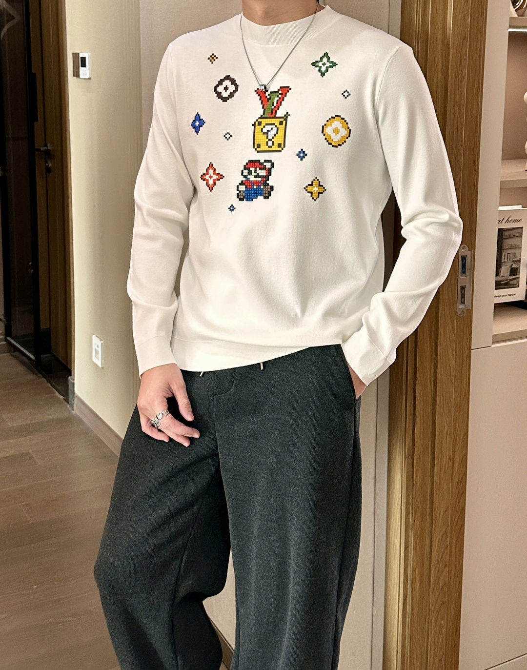 Louis Vuitton Jacket Knitted Printed M-l-xxxl