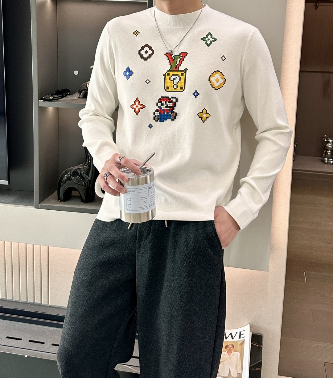 Louis Vuitton Jacket Knitted Printed M-l-xxxl