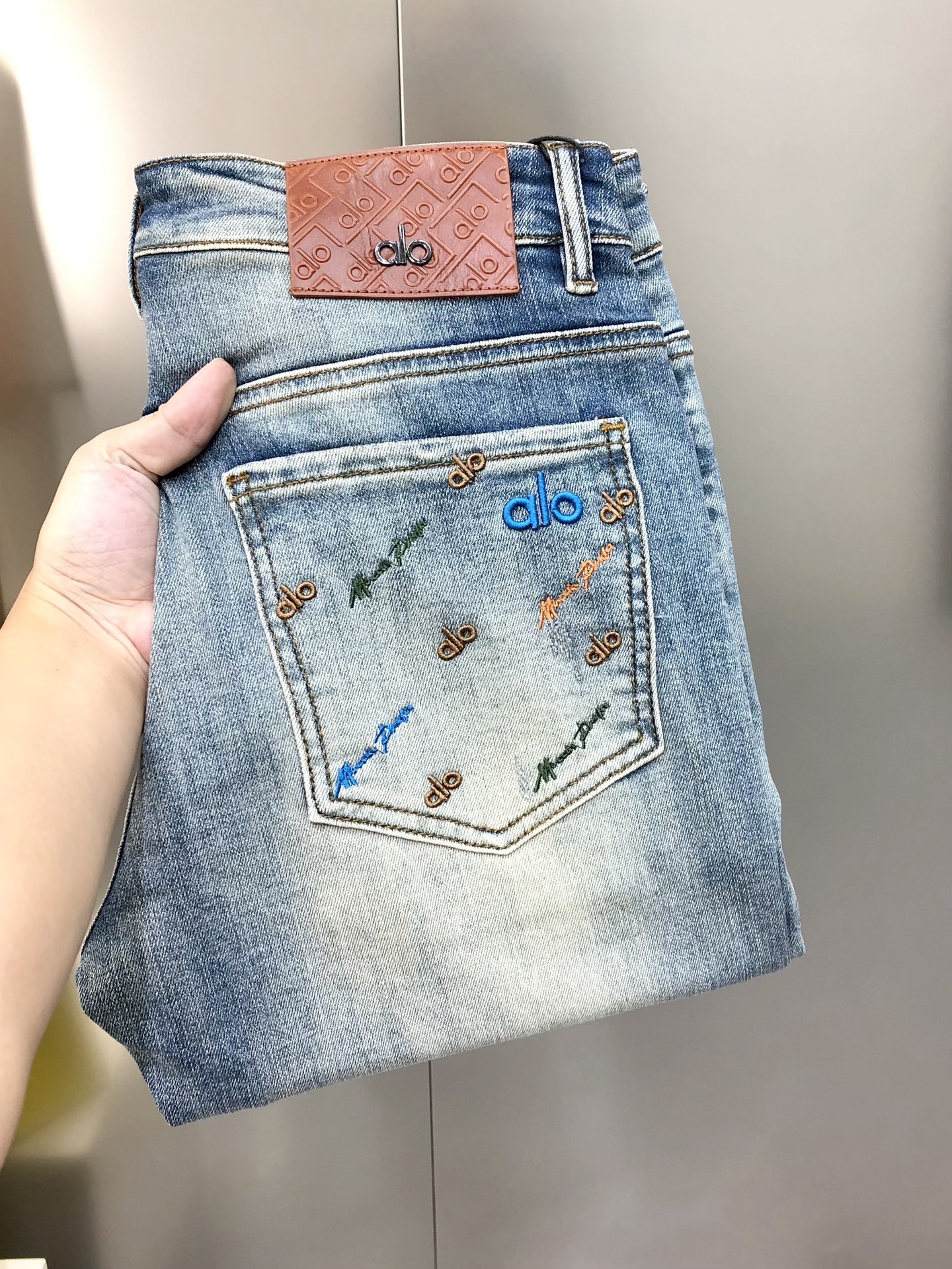 Male Jeans Cotton Slim Fit L