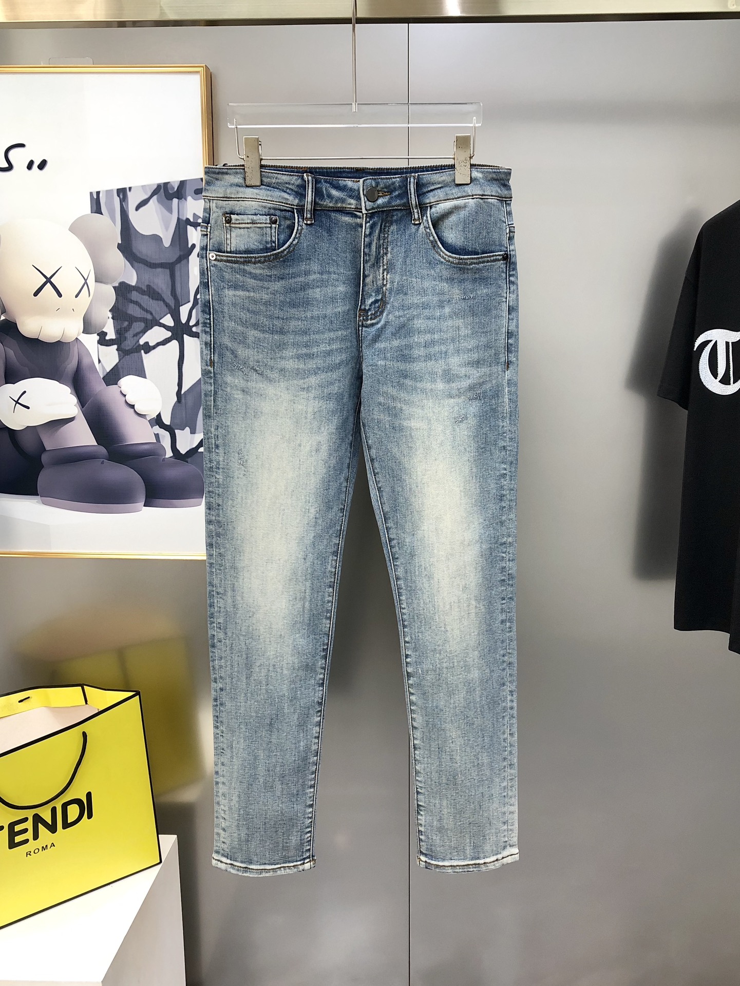 Male Jeans Cotton Slim Fit L