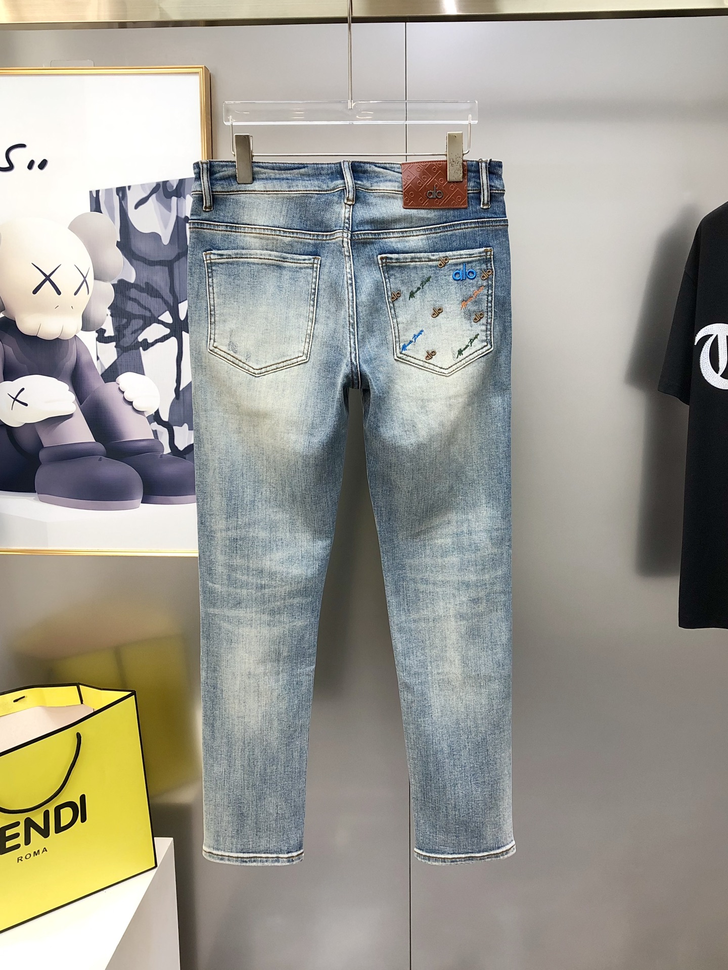 Male Jeans Cotton Slim Fit L