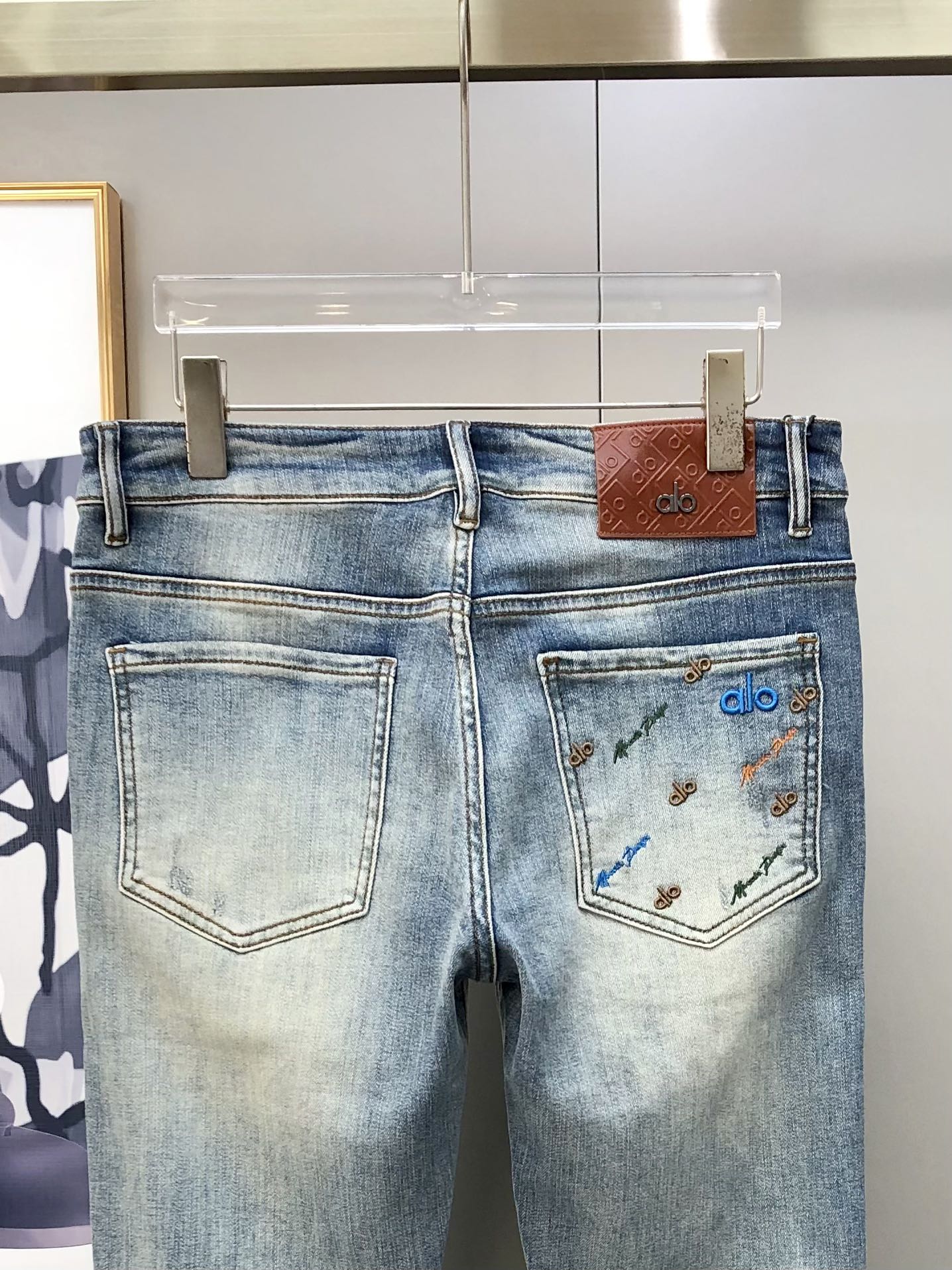 Male Jeans Cotton Slim Fit L