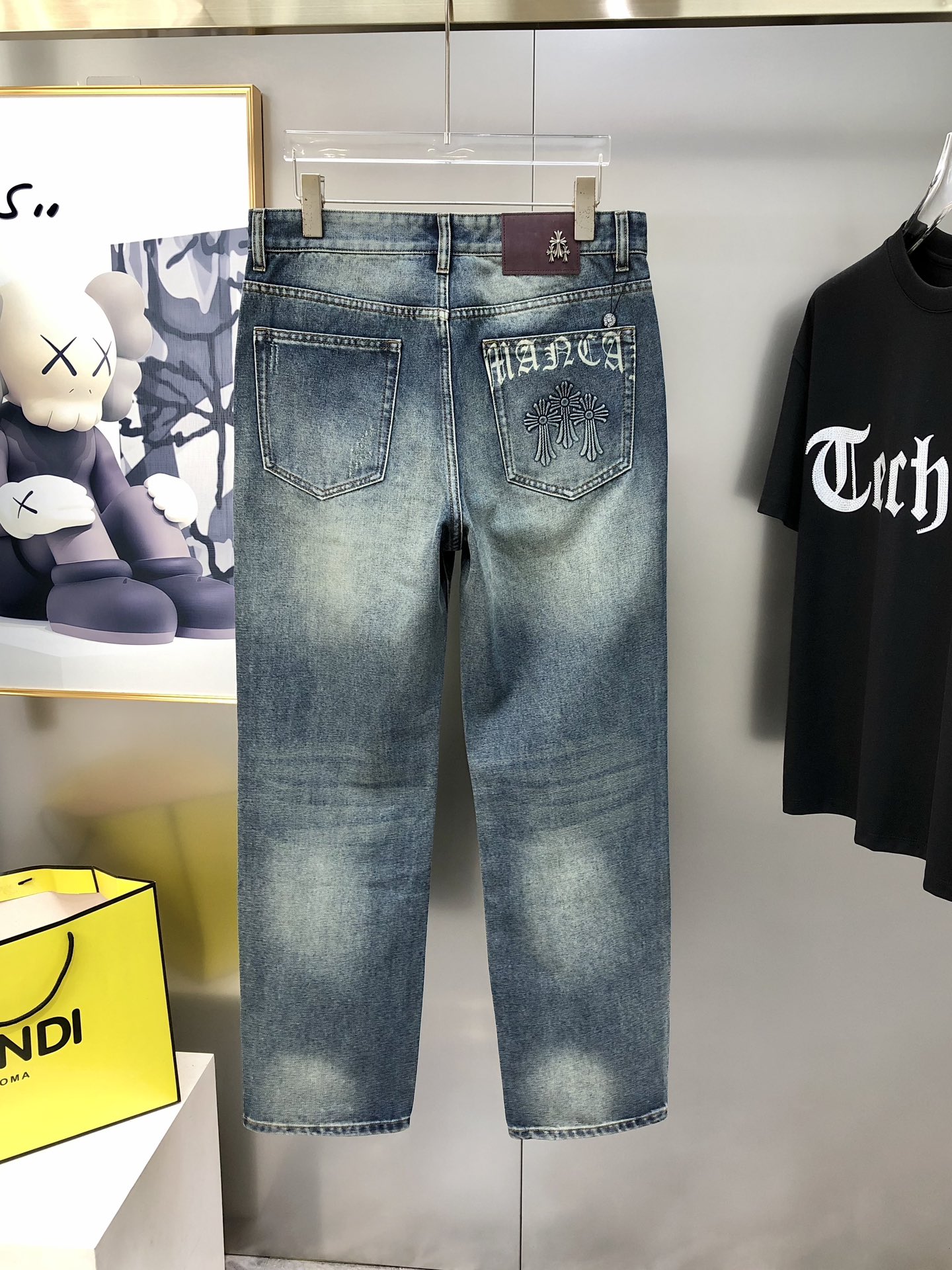 Chrome Hearts Male Jeans Cotton Printed L-38