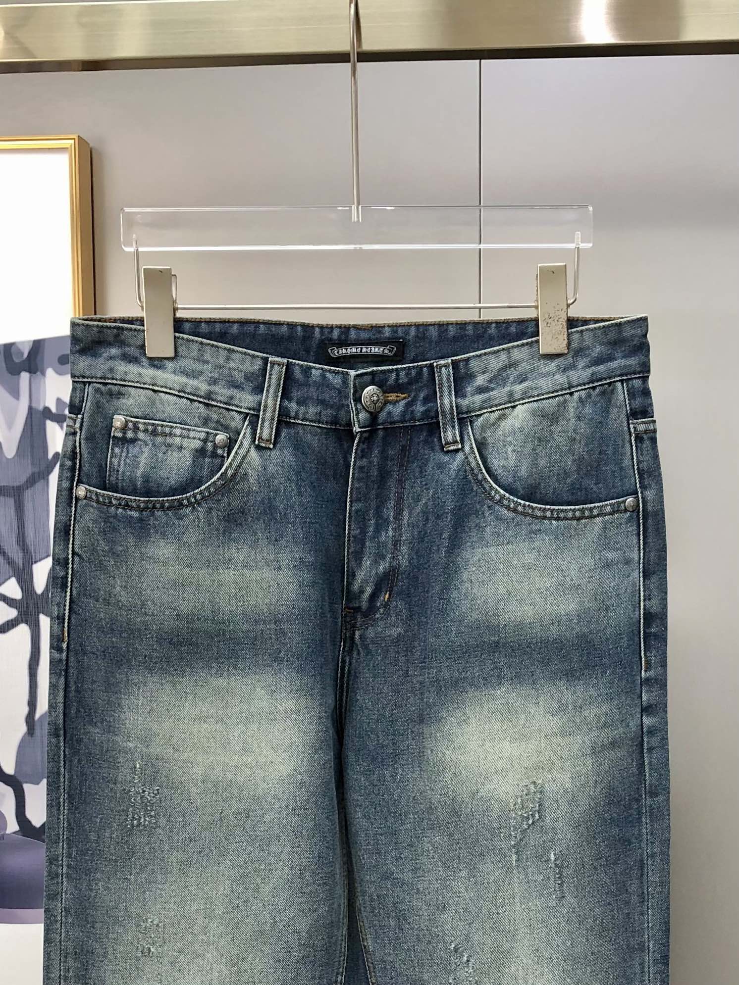 Chrome Hearts Male Jeans Cotton Printed L-38