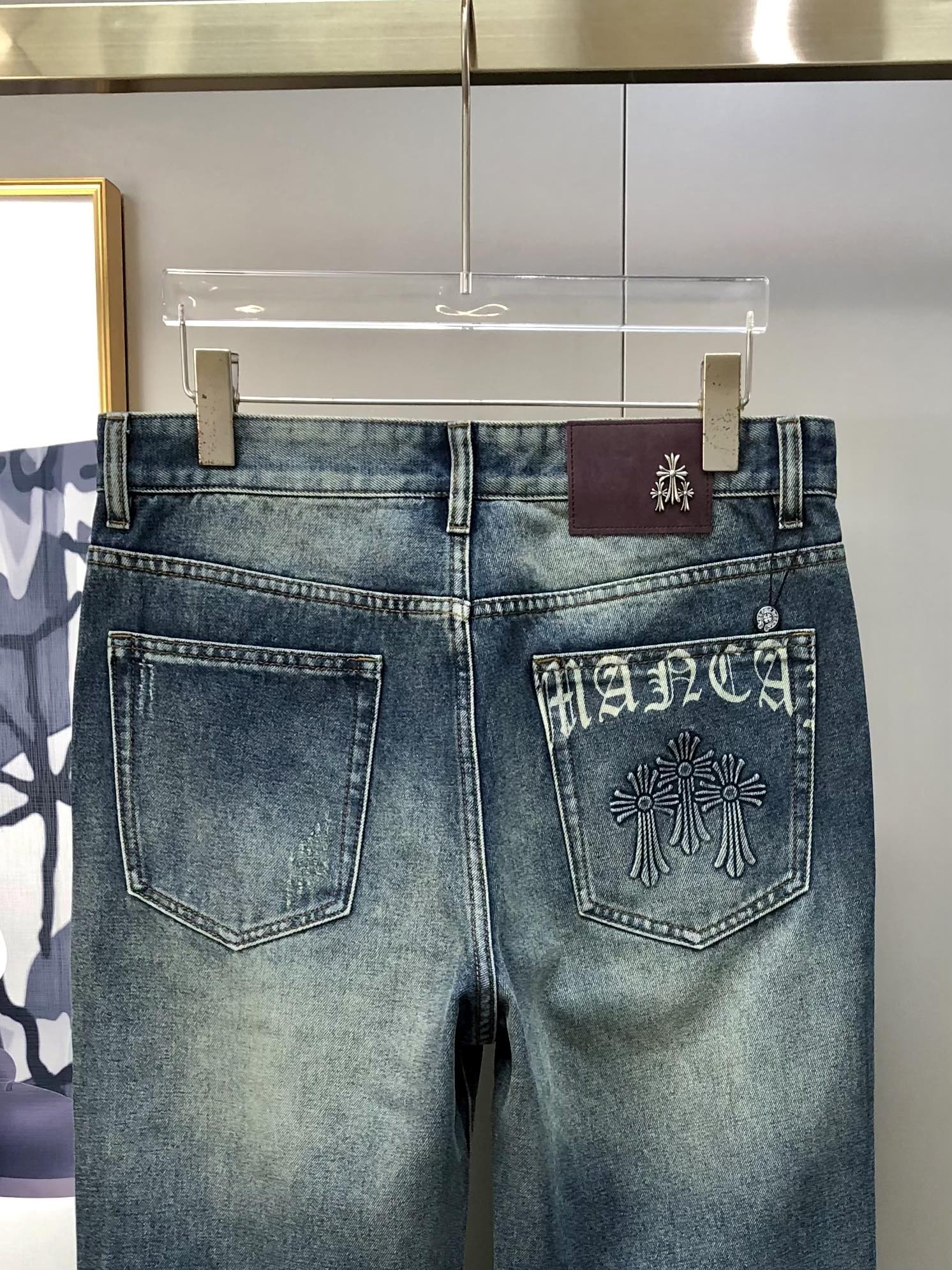 Chrome Hearts Male Jeans Cotton Printed L-38