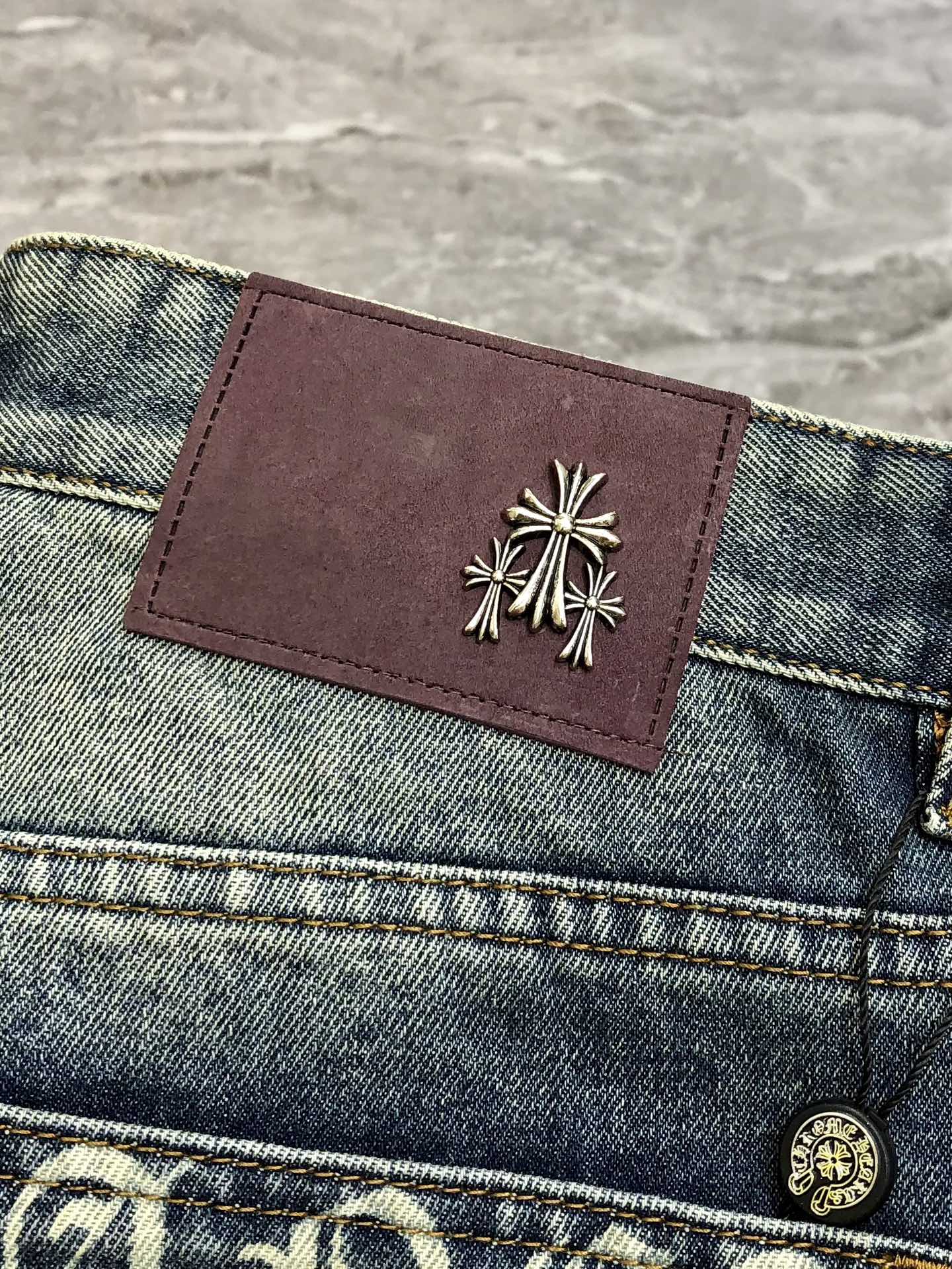 Chrome Hearts Male Jeans Cotton Printed L-38