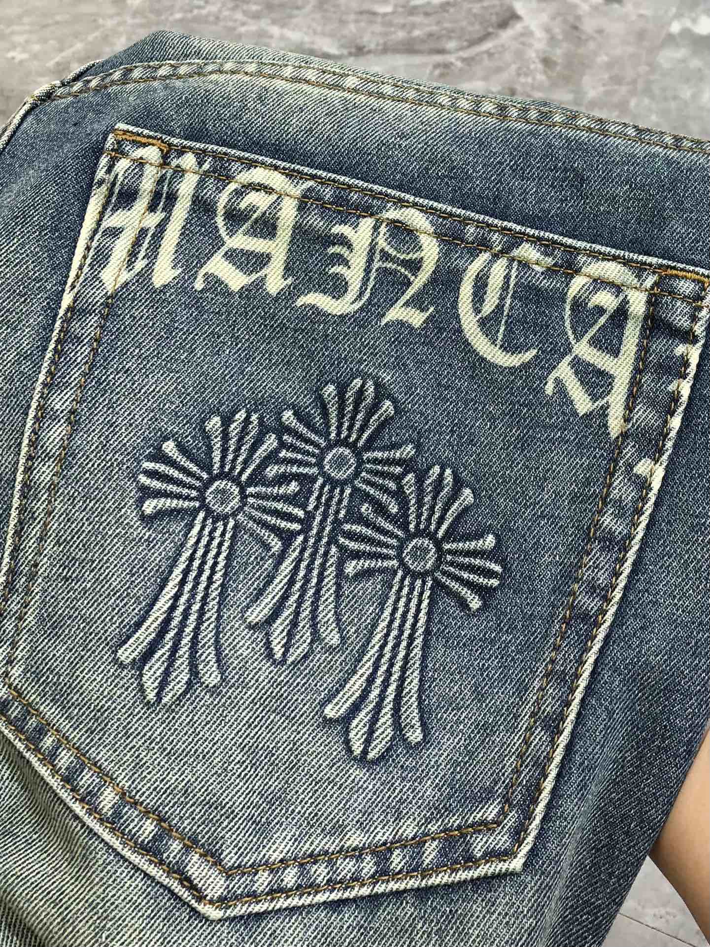 Chrome Hearts Male Jeans Cotton Printed L-38