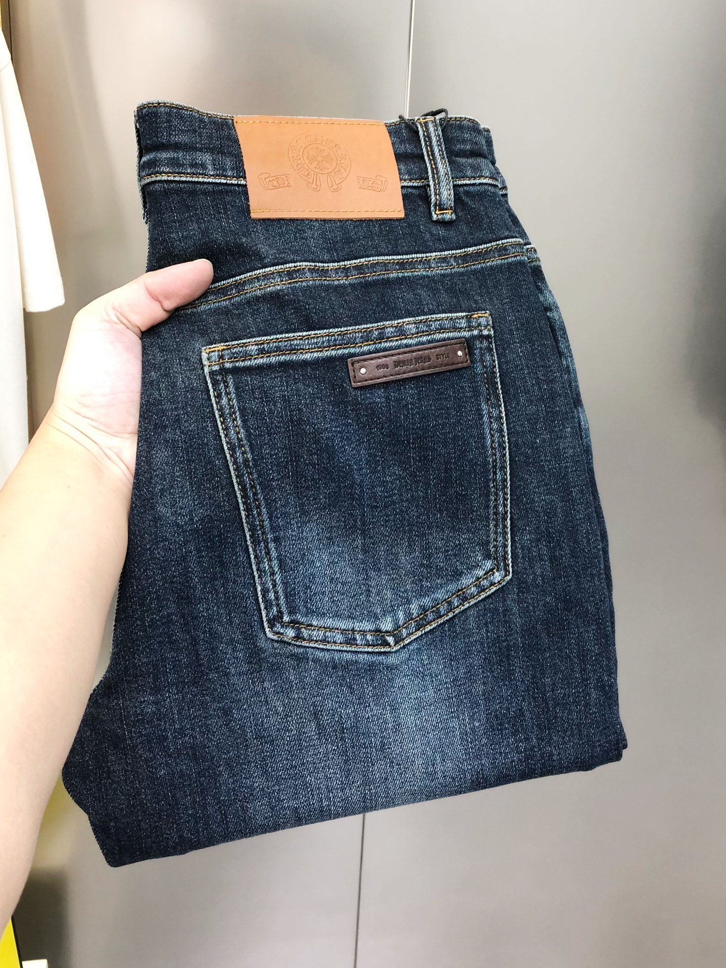 Chrome Hearts Male Jeans Cotton Slim Fit L