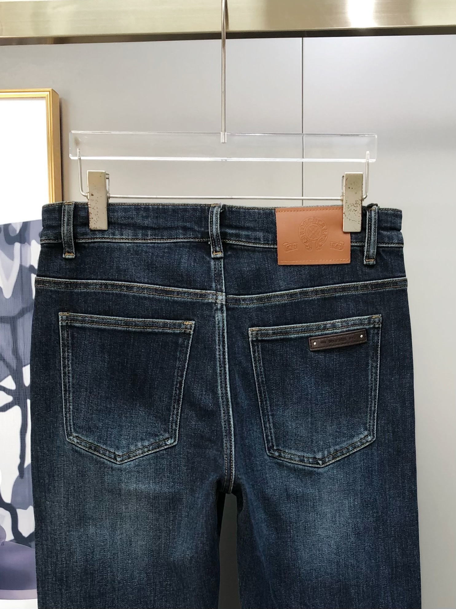 Chrome Hearts Male Jeans Cotton Slim Fit L