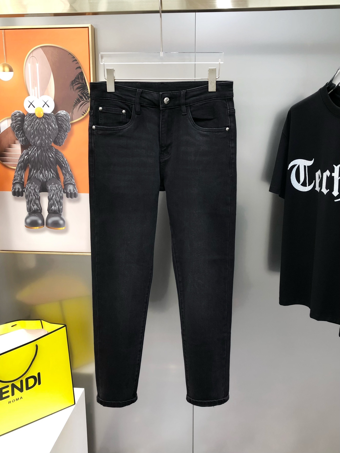 Chrome Hearts Male Jeans Cotton Printed L