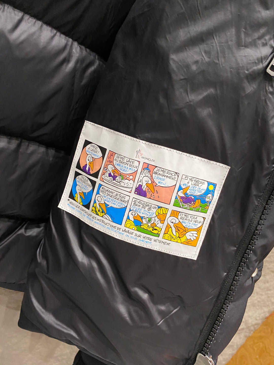 Moncler Down Jacket Polyester Black S-m-l