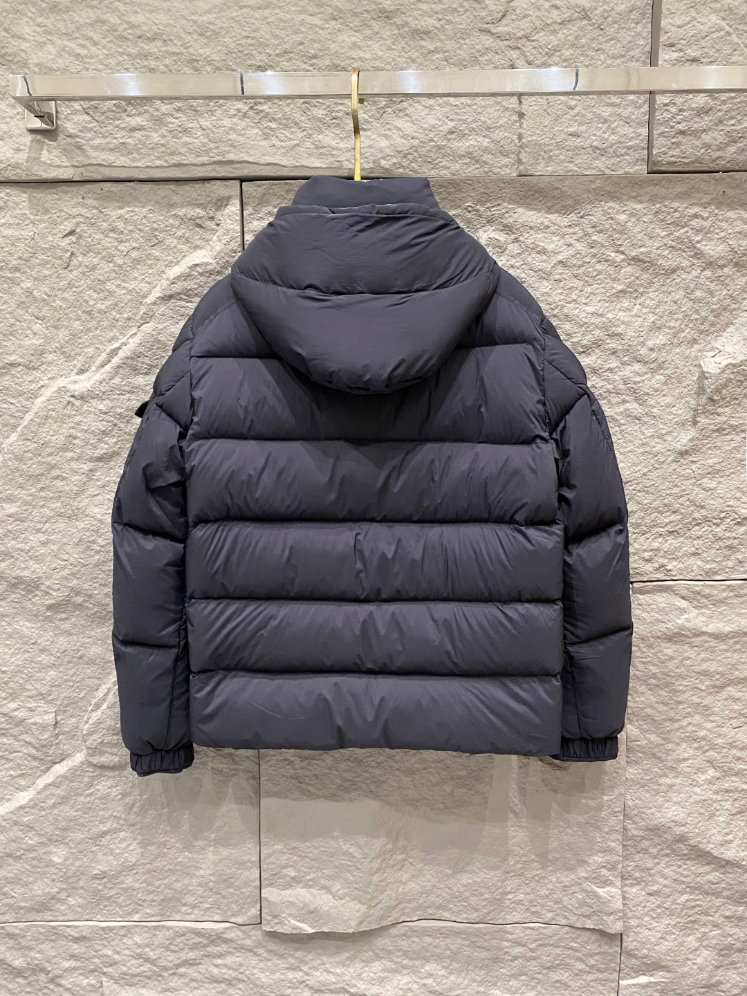Moncler Down Jacket Polyester Black S-m-l