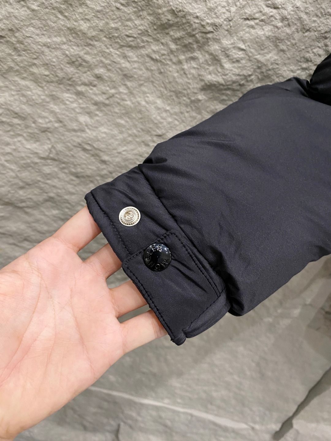 Moncler Down Jacket Polyester Black S-m-l