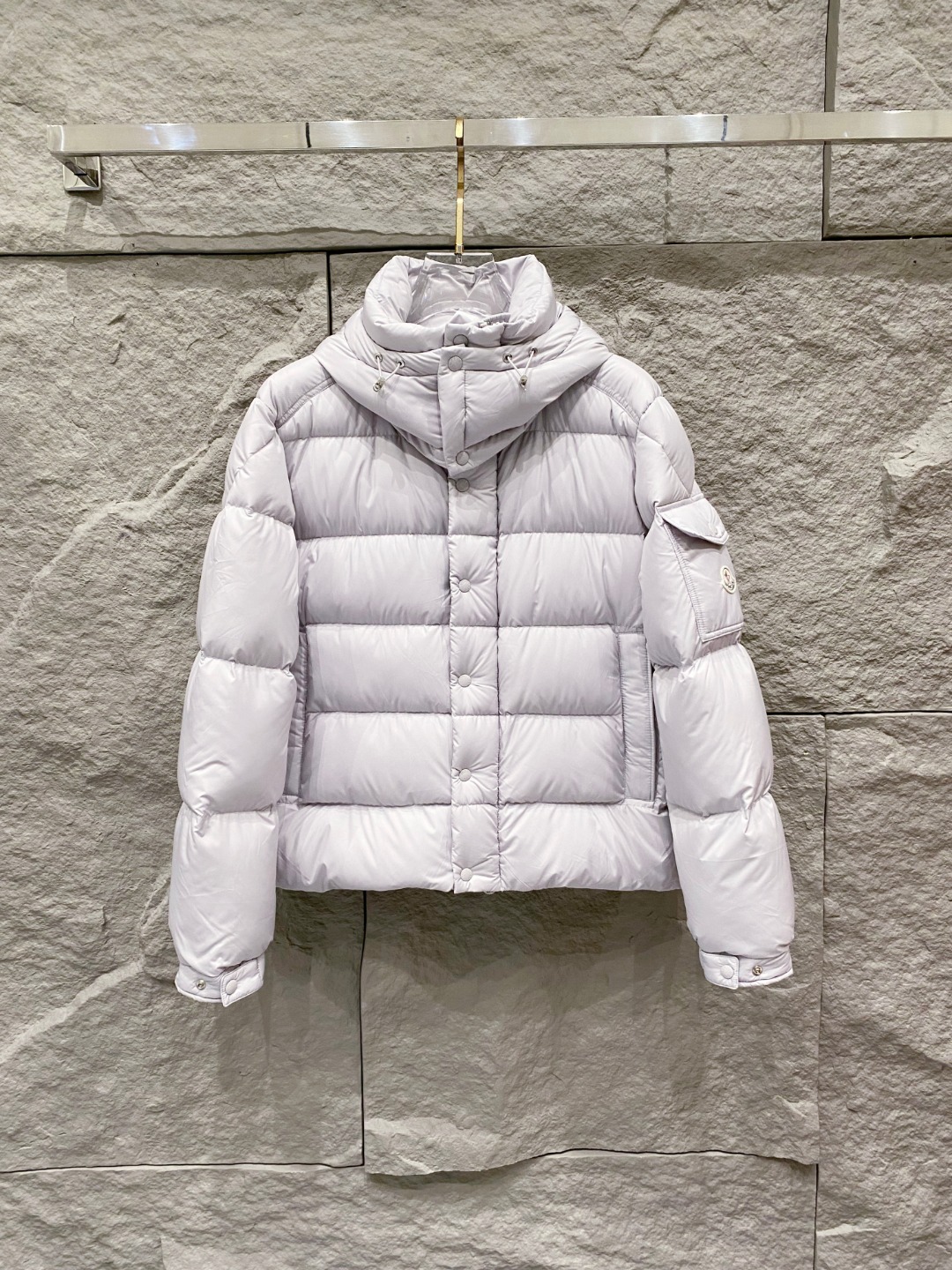 Moncler Down Jacket Polyester Black S-m-l