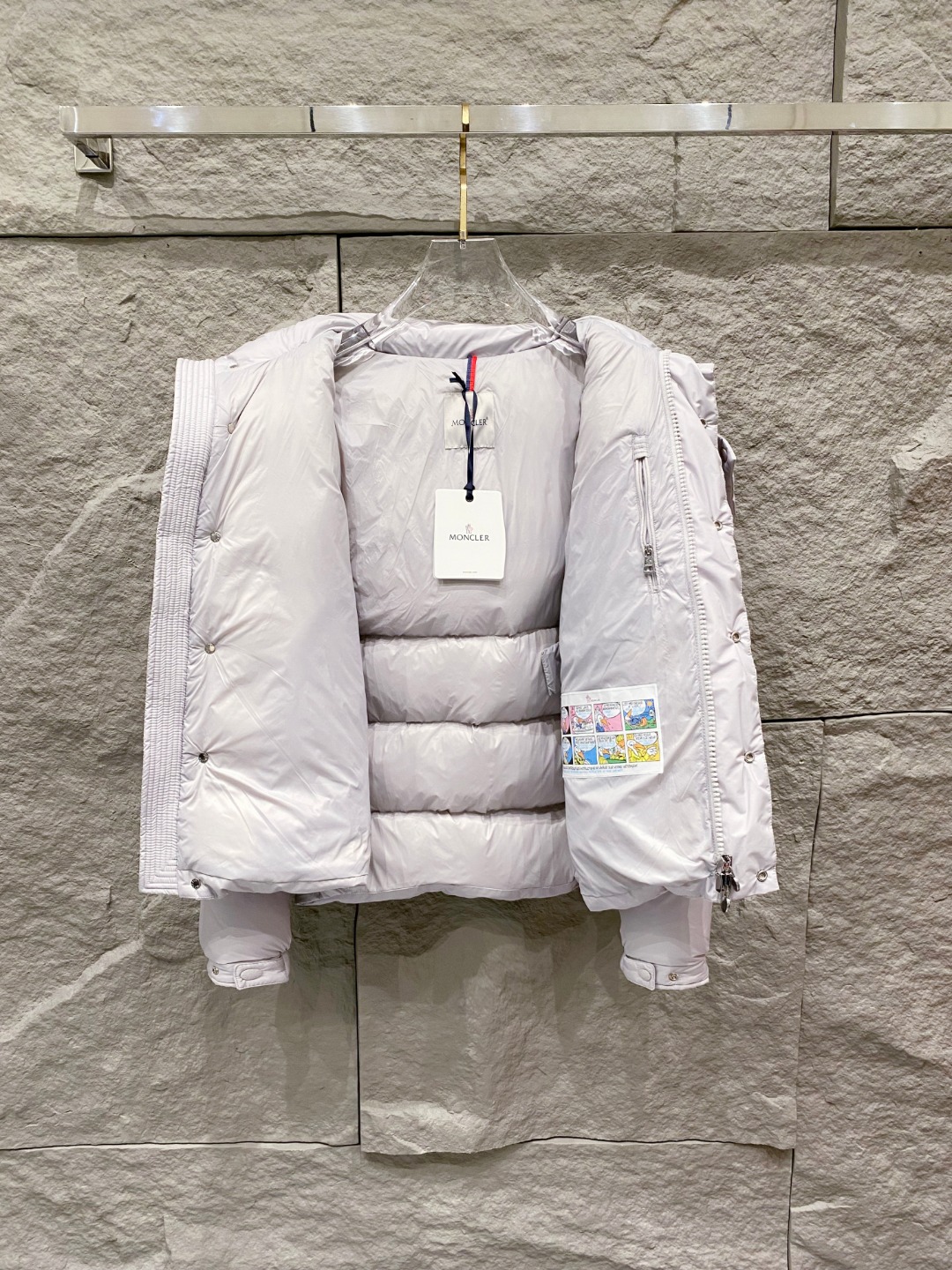 Moncler Down Jacket Polyester Black S-m-l