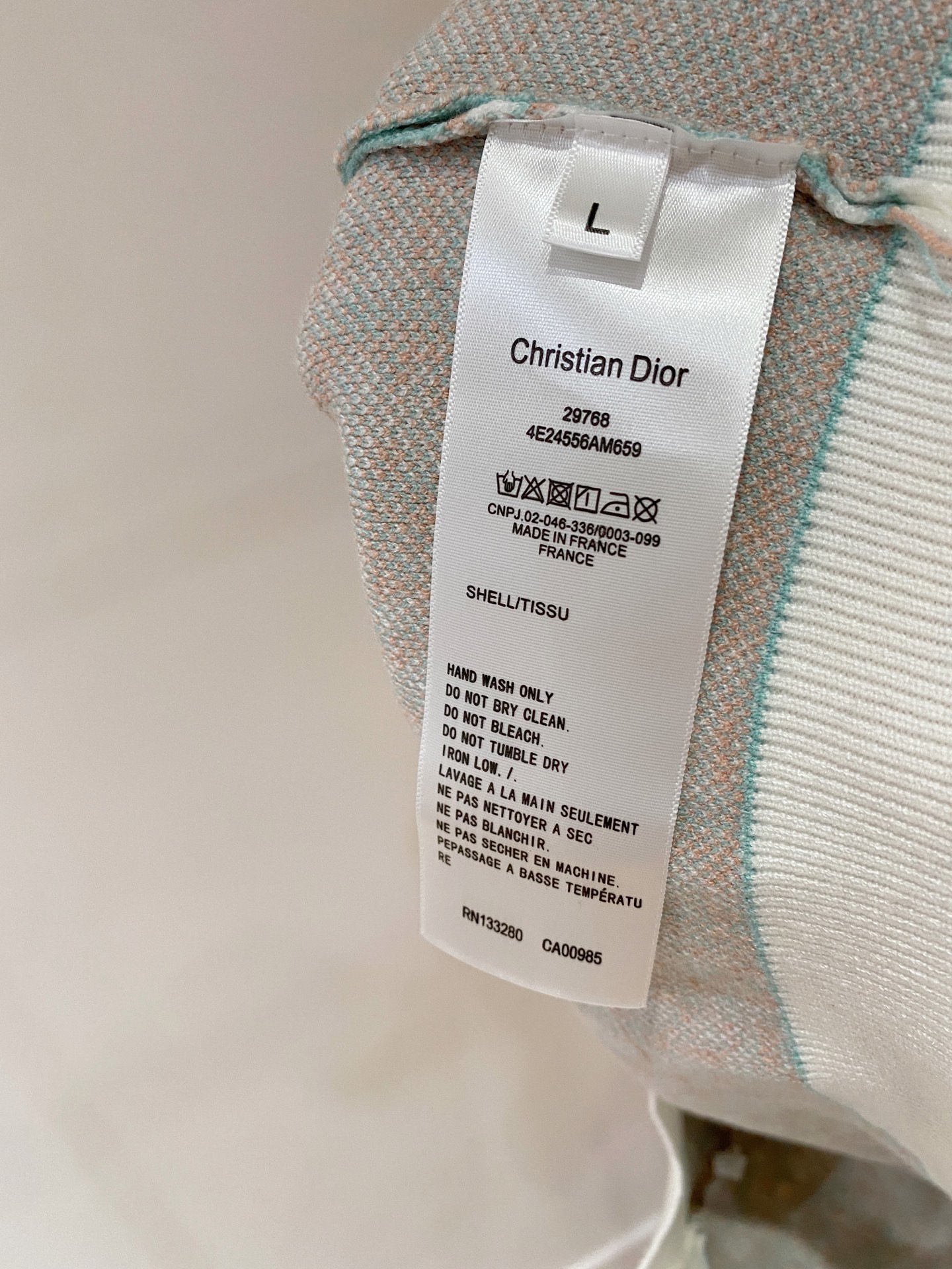 Dior Basic Clothing Wool M-xl