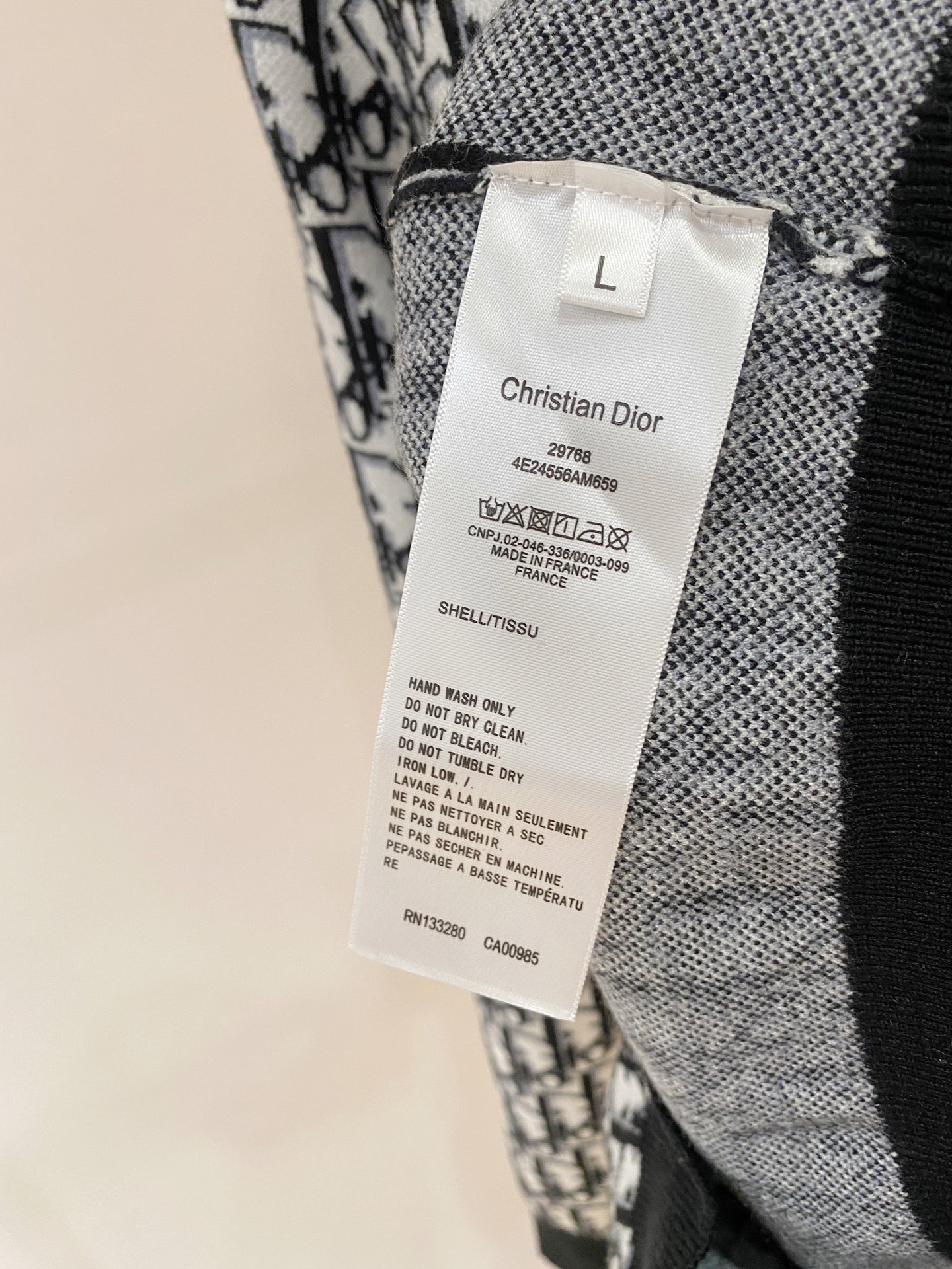 Dior Basic Clothing Wool M-xl