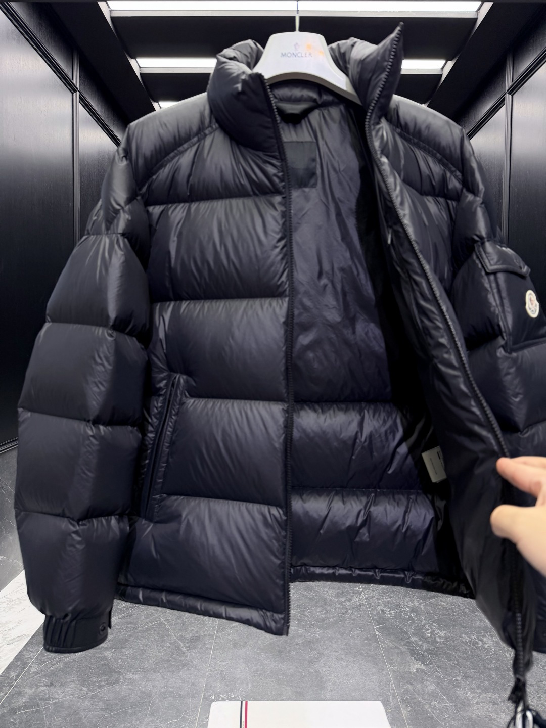 Moncler Male Down Jacket Goose Down Black S-m-l