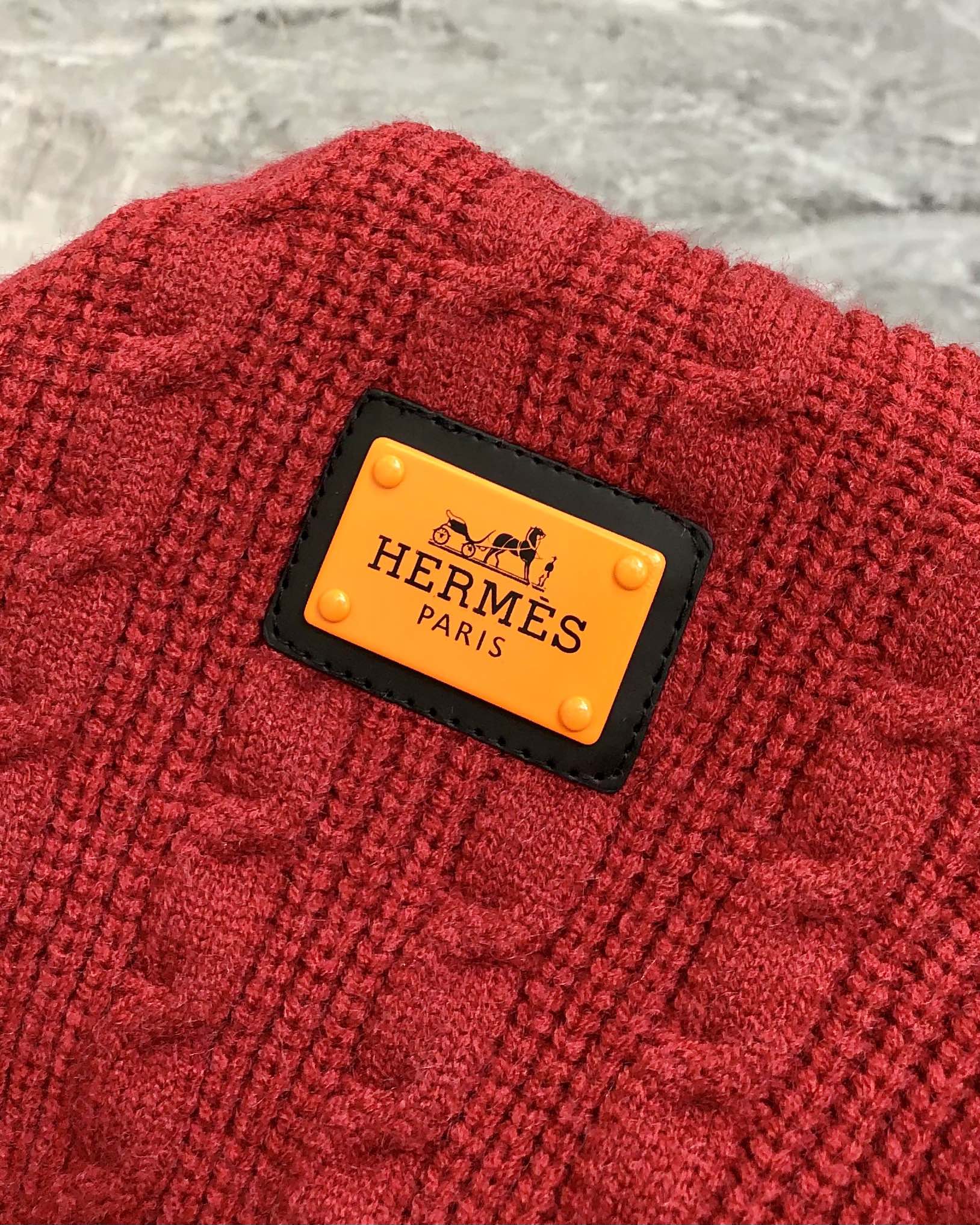 Hermès Male Basic Clothing Wool Red S-m-l-xl
