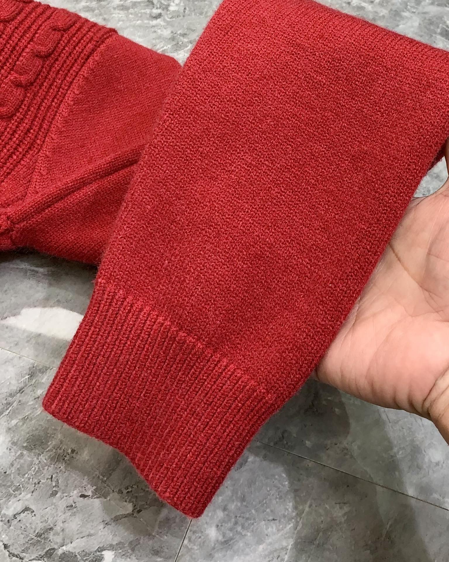 Hermès Male Basic Clothing Wool Red S-m-l-xl