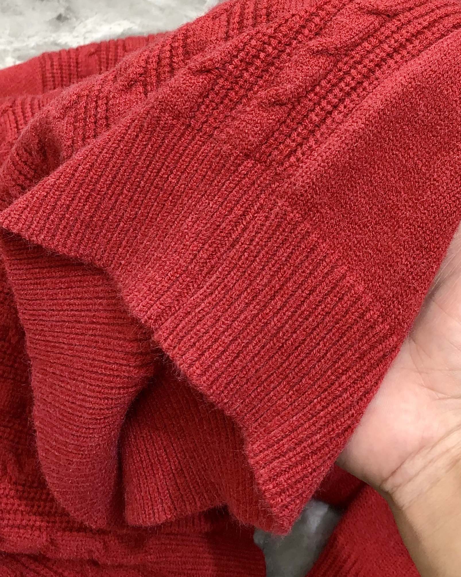Hermès Male Basic Clothing Wool Red S-m-l-xl