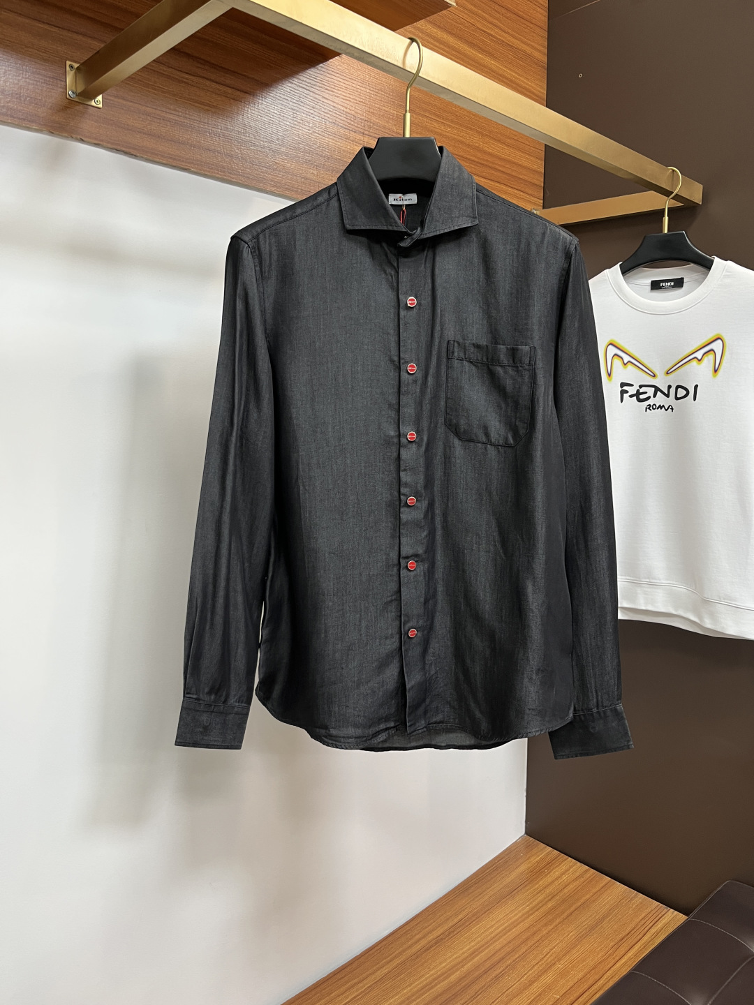 Kiton Male Shirt S-m-xl