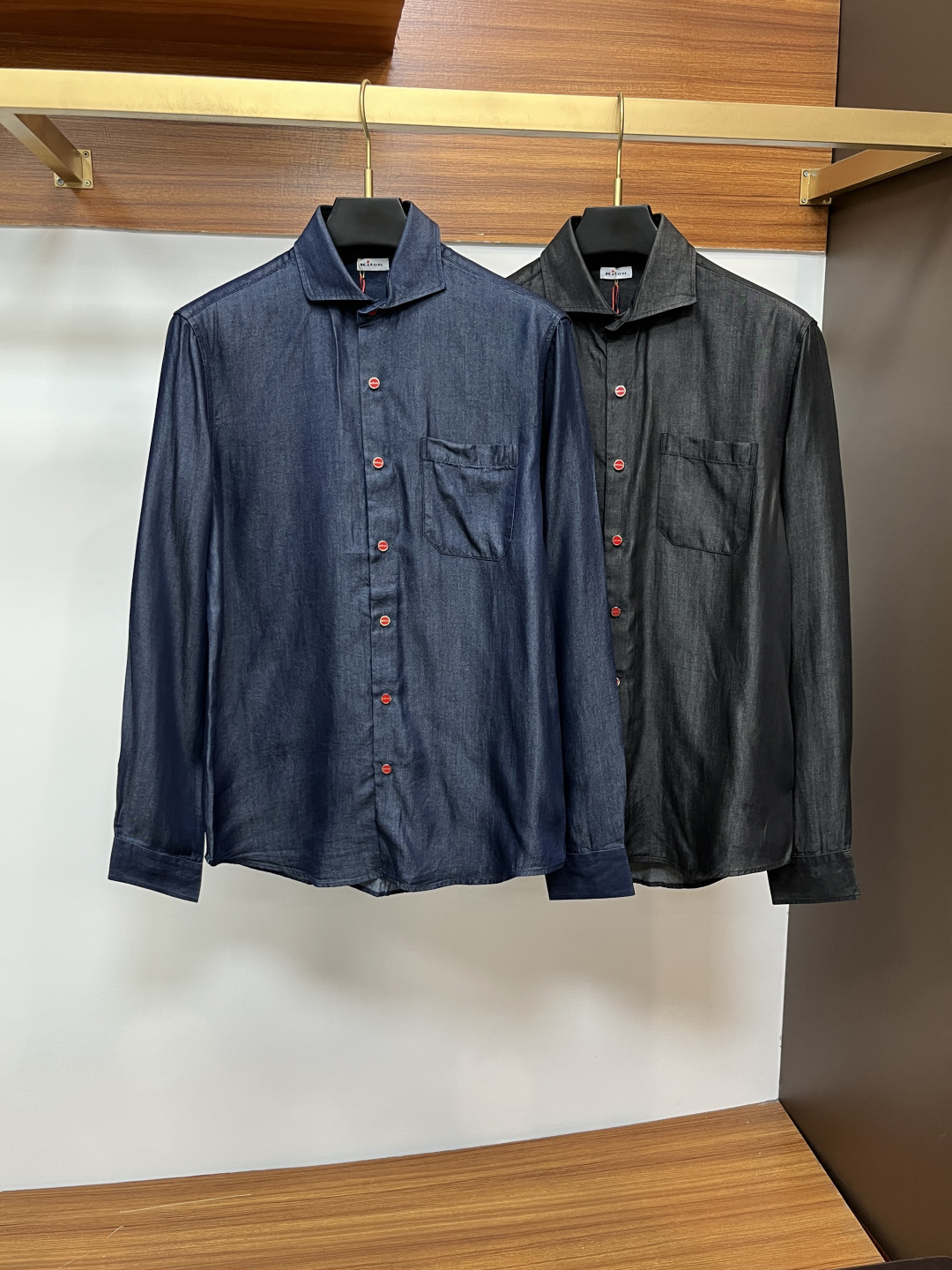 Kiton Male Shirt S-m-xl