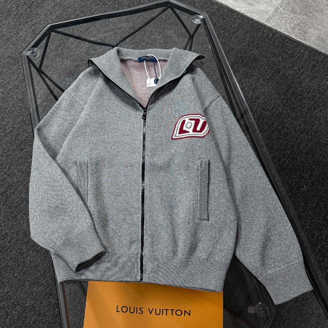 Louis Vuitton Couple Basic Clothing Wool Black Xs-s-l